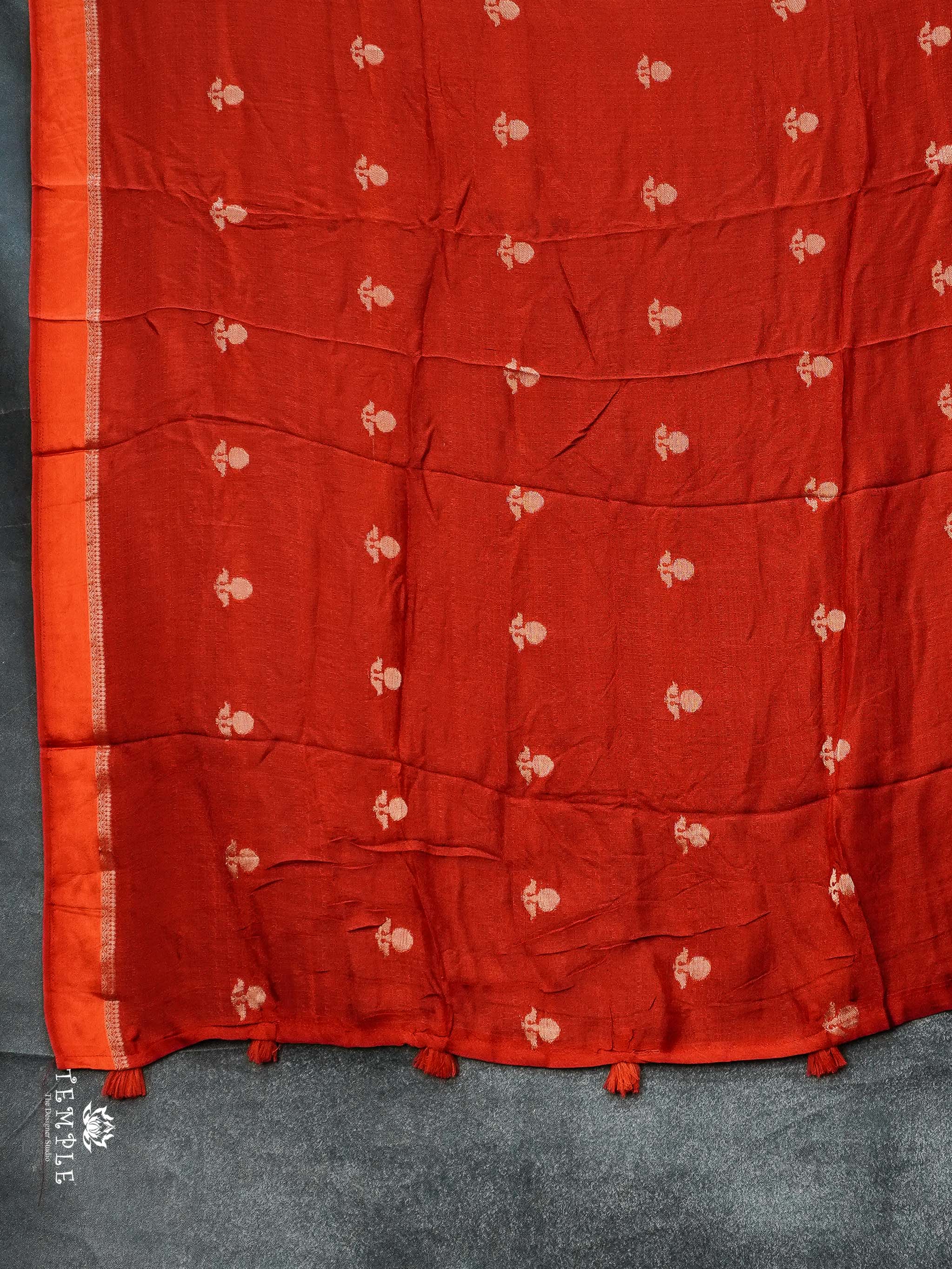 Khadi Silk Sarees(Rustic Orange) | TTDS2225 | PRE BOOKING