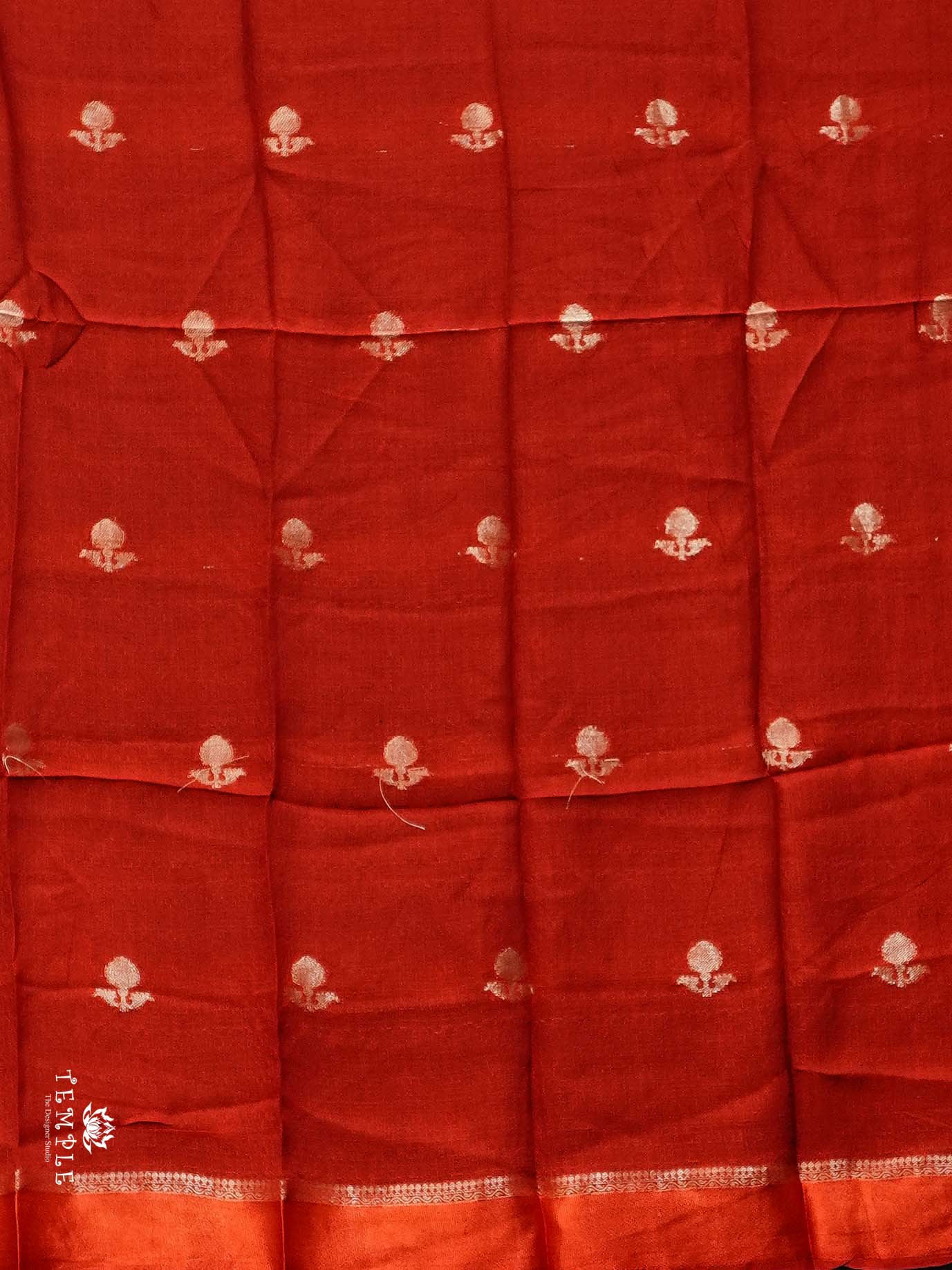 Khadi Silk Sarees(Rustic Orange) | TTDS2225 | PRE BOOKING