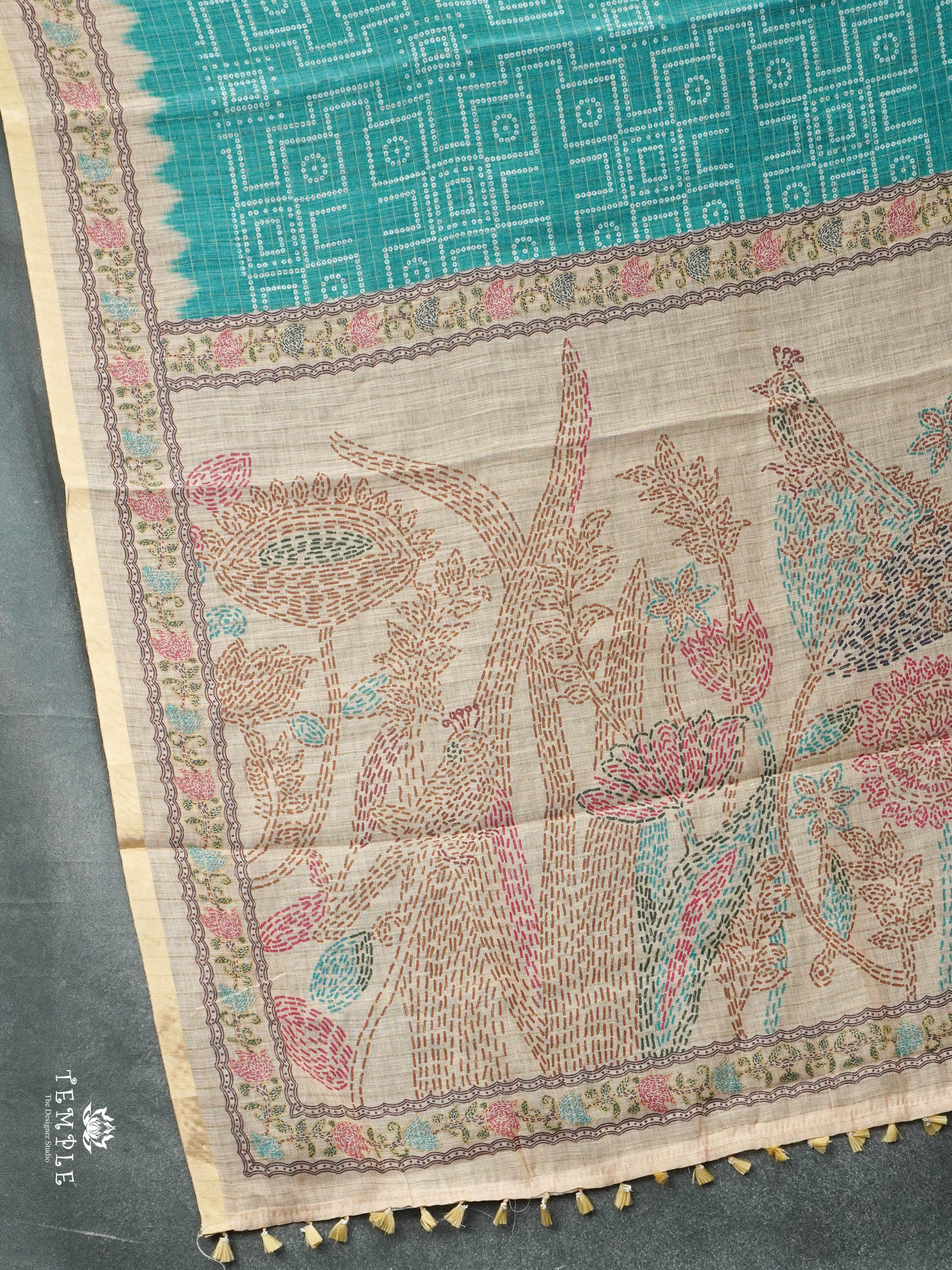 Linen Cotton Saree | TTDS2808