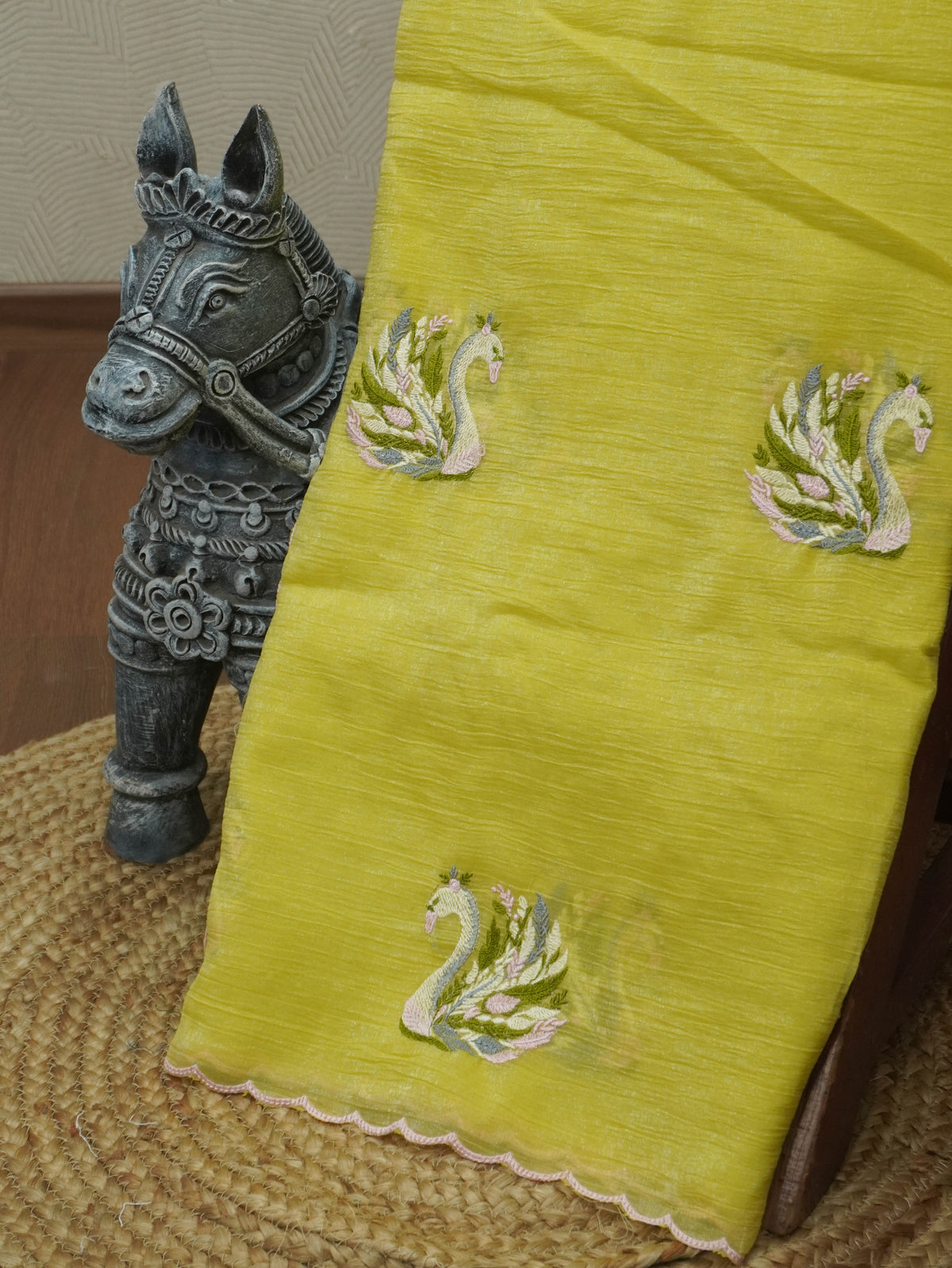 Crushed Organza Saree | TTDS3660
