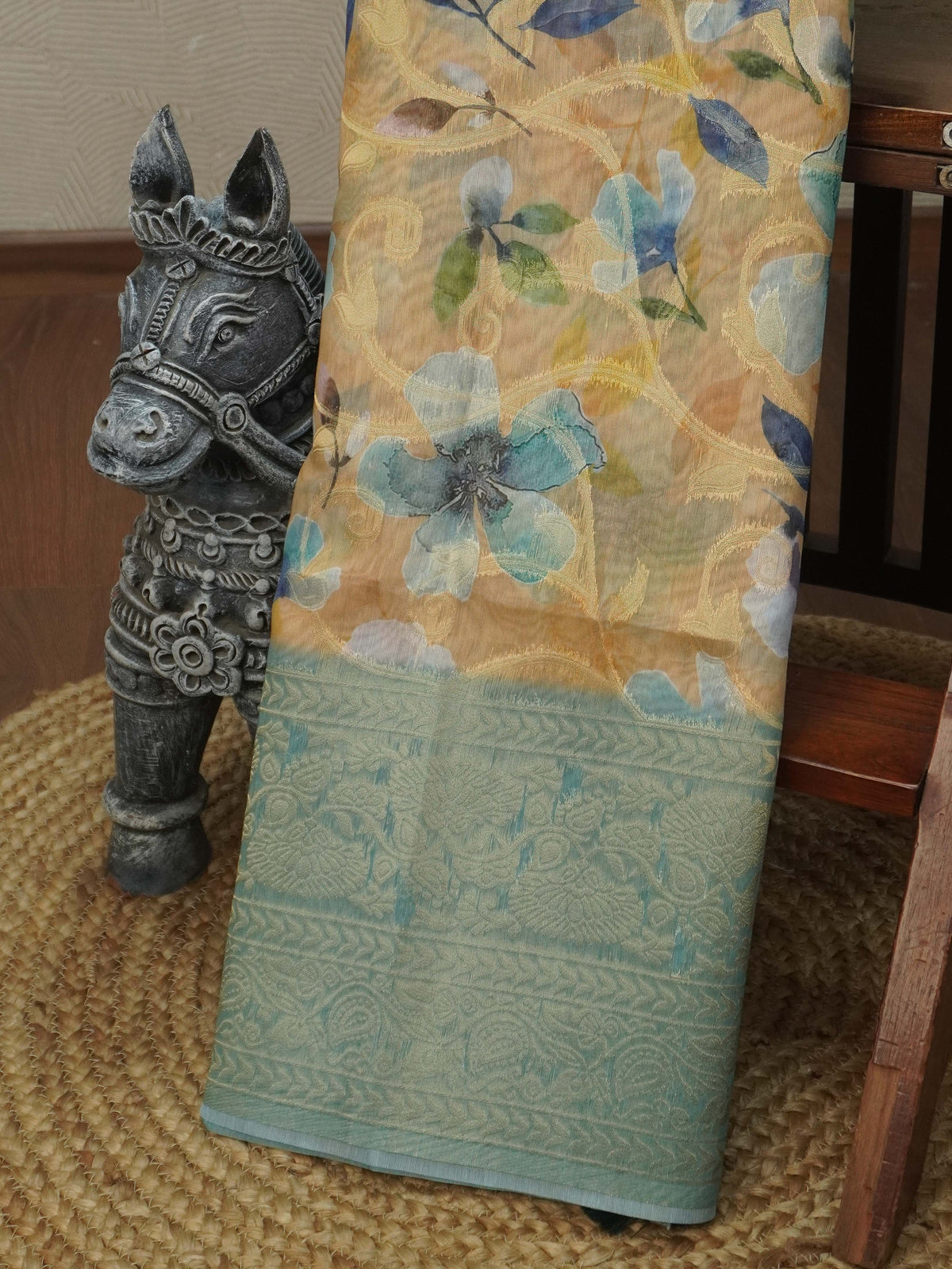 Jute Banarasi Saree | TTDS3676