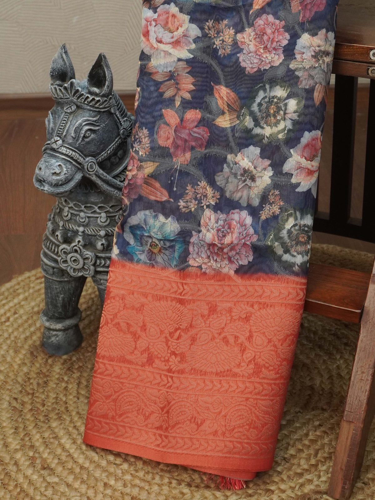 Jute Banarasi Saree | TTDS3676