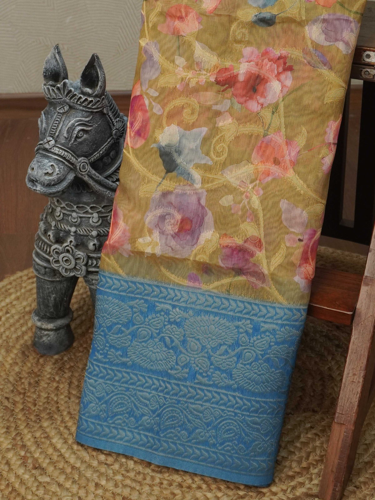 Jute Banarasi Saree | TTDS3676