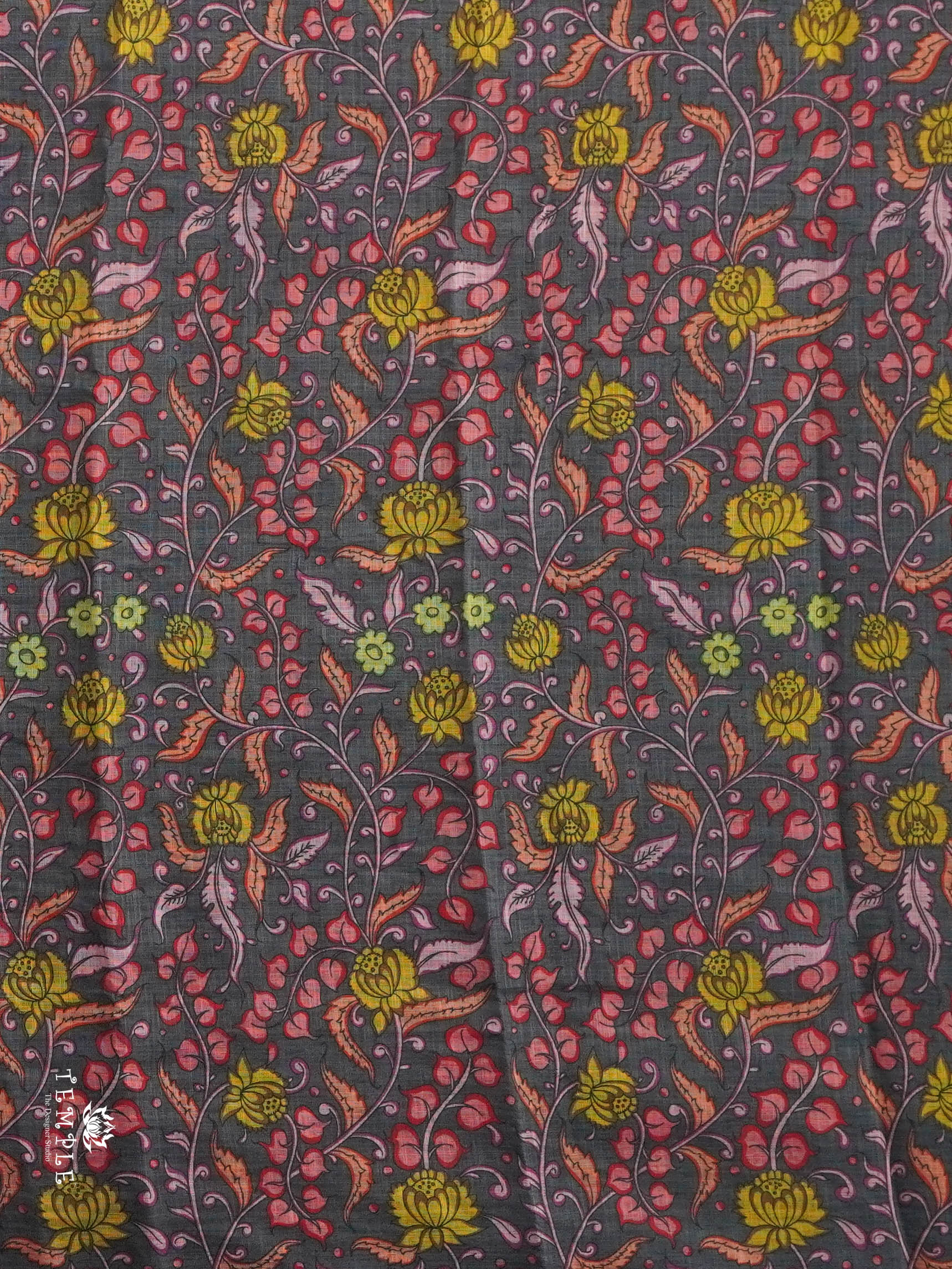 Pichwai Printed Linen Cotton Saree | TTDS2832 | PRE BOOKING