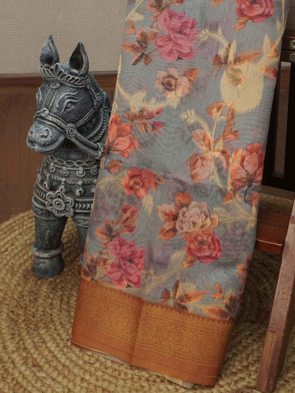 Jute Banarasi Saree | TTDS3680