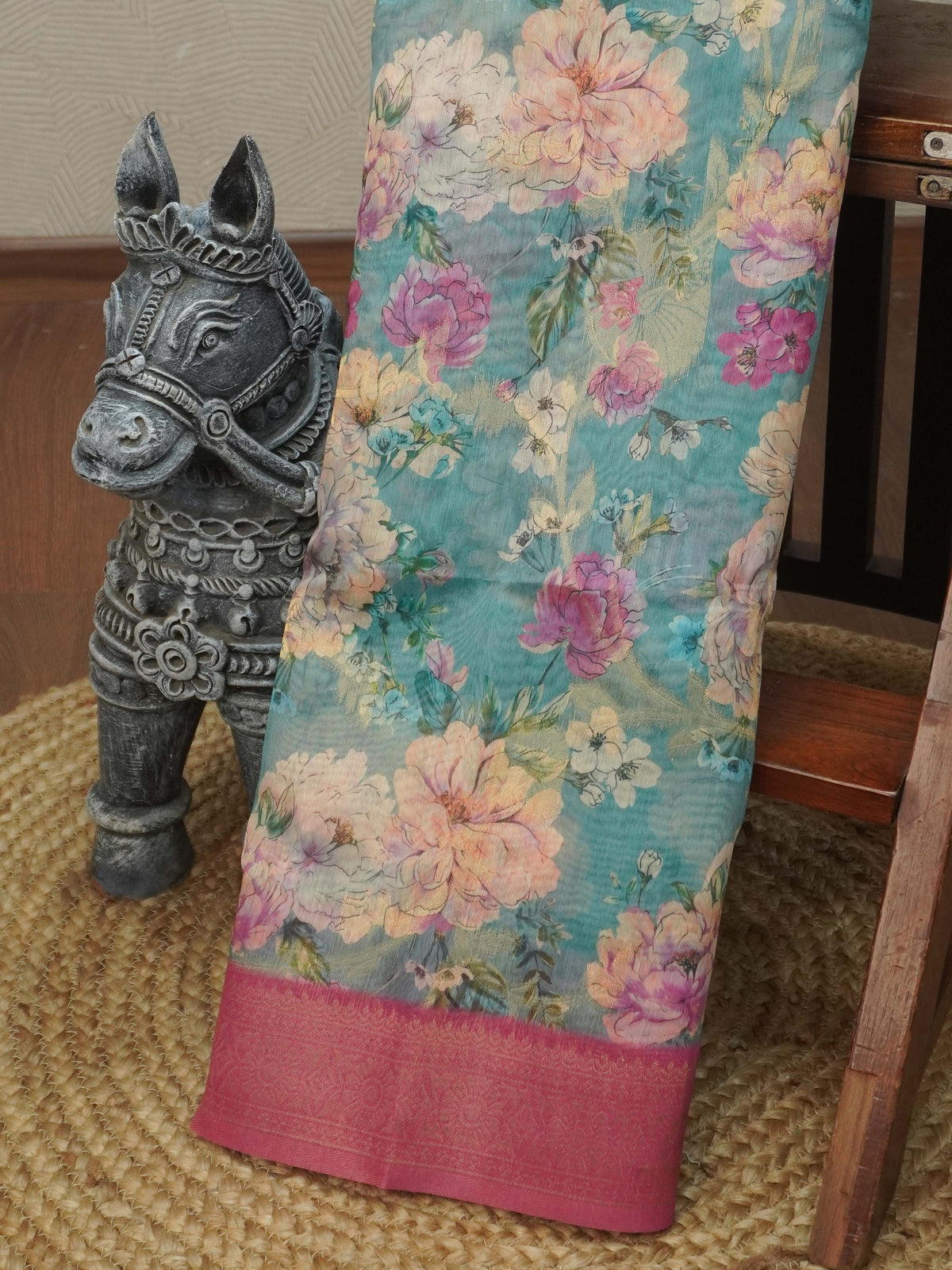 Jute Banarasi Saree | TTDS3680