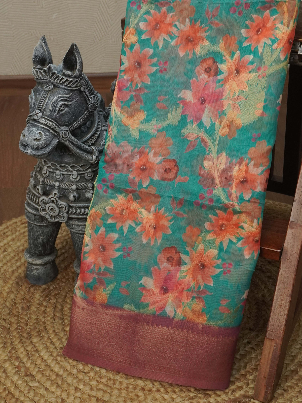 Jute Banarasi Saree | TTDS3680