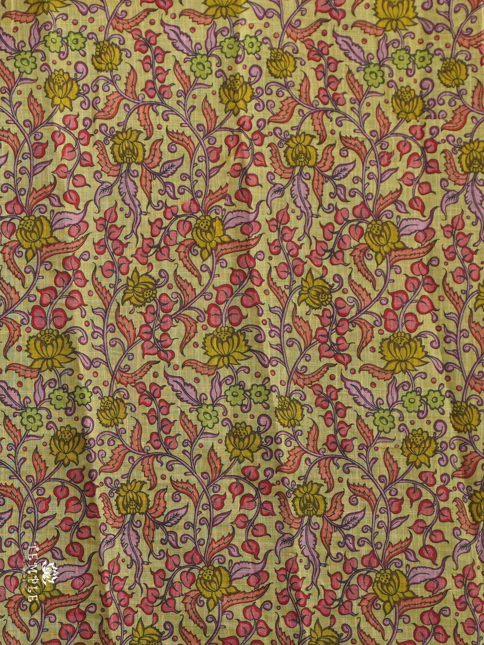 Pichwai Printed Linen Cotton Saree | TTDS2832 | PRE BOOKING