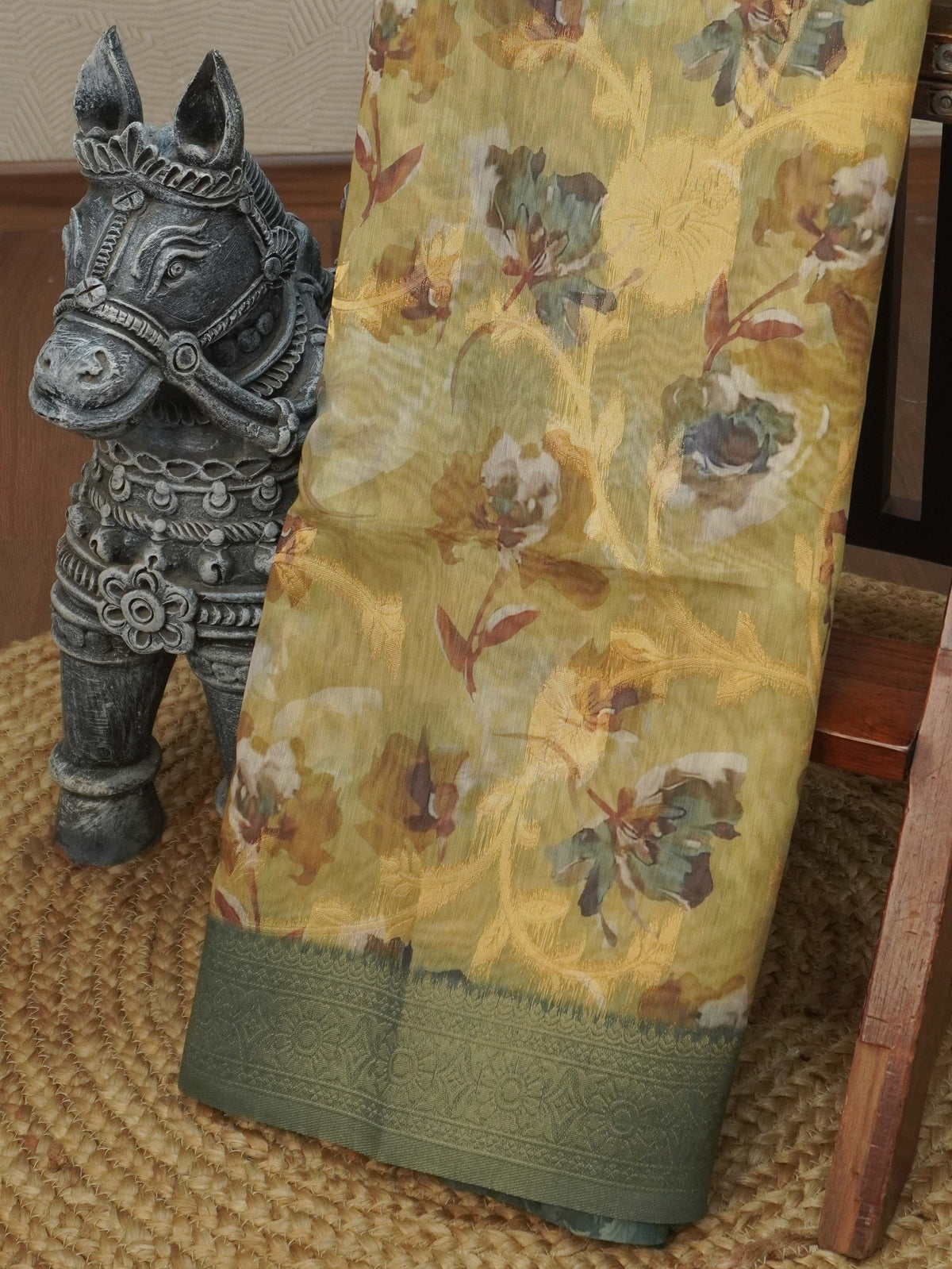 Jute Banarasi Saree | TTDS3680