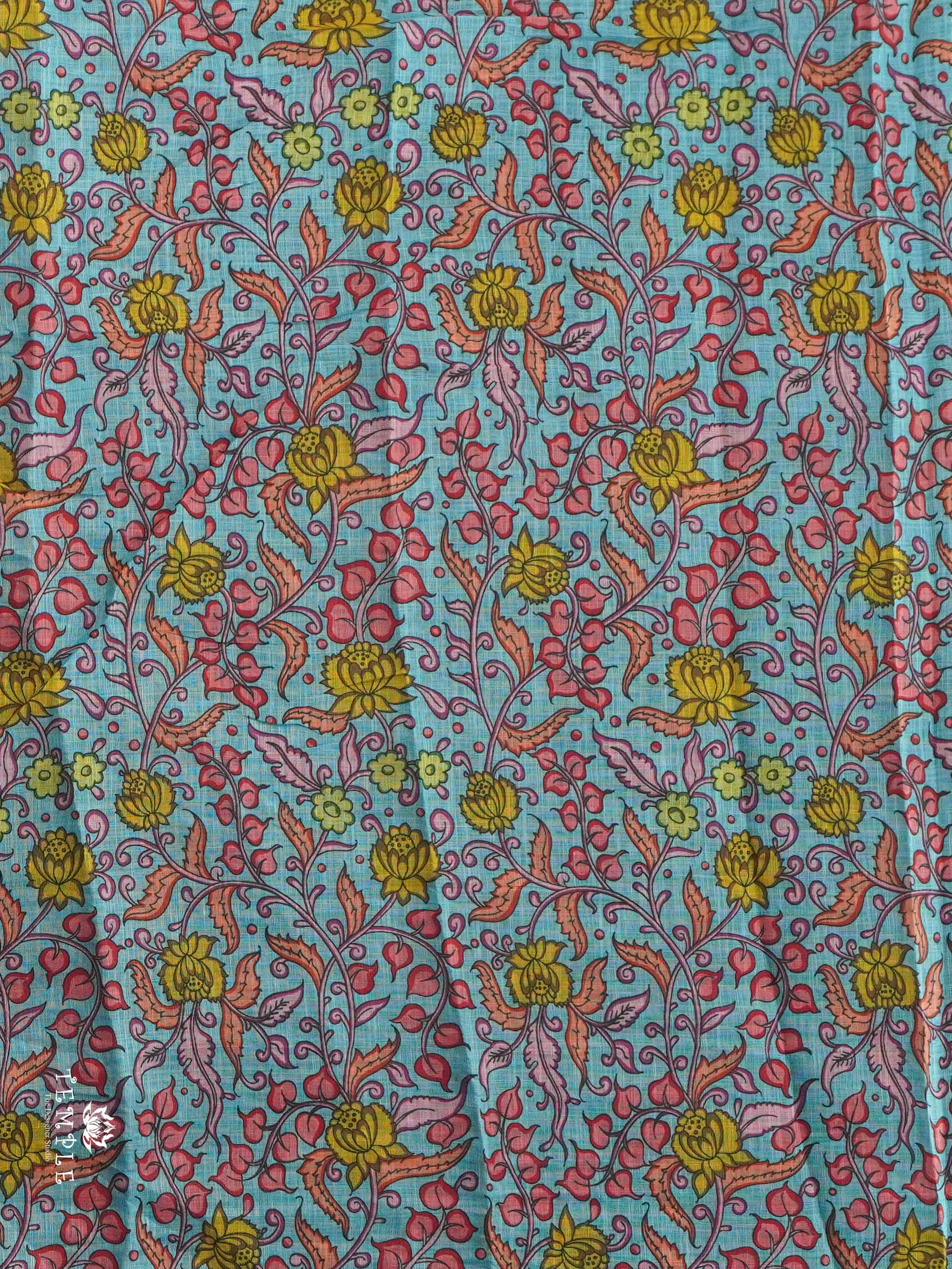 Pichwai Printed Linen Cotton Saree | TTDS2832 | PRE BOOKING