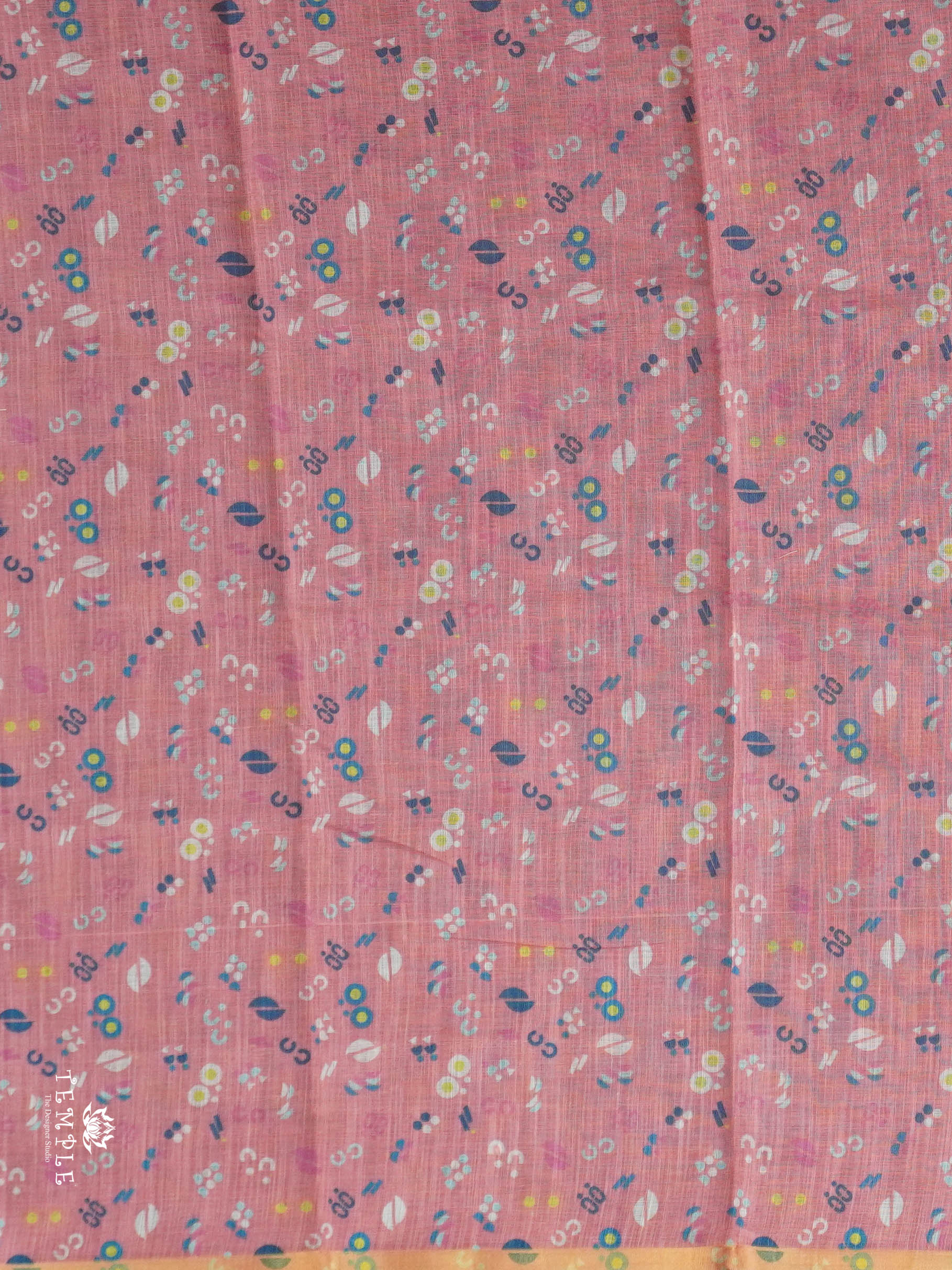 Kalamkari Linen cotton saree | TTDS2813