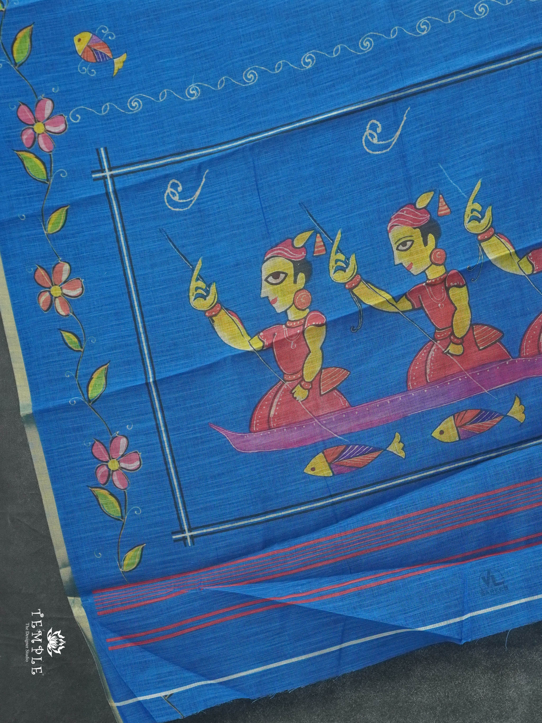 Linen cotton saree | TTDS2814