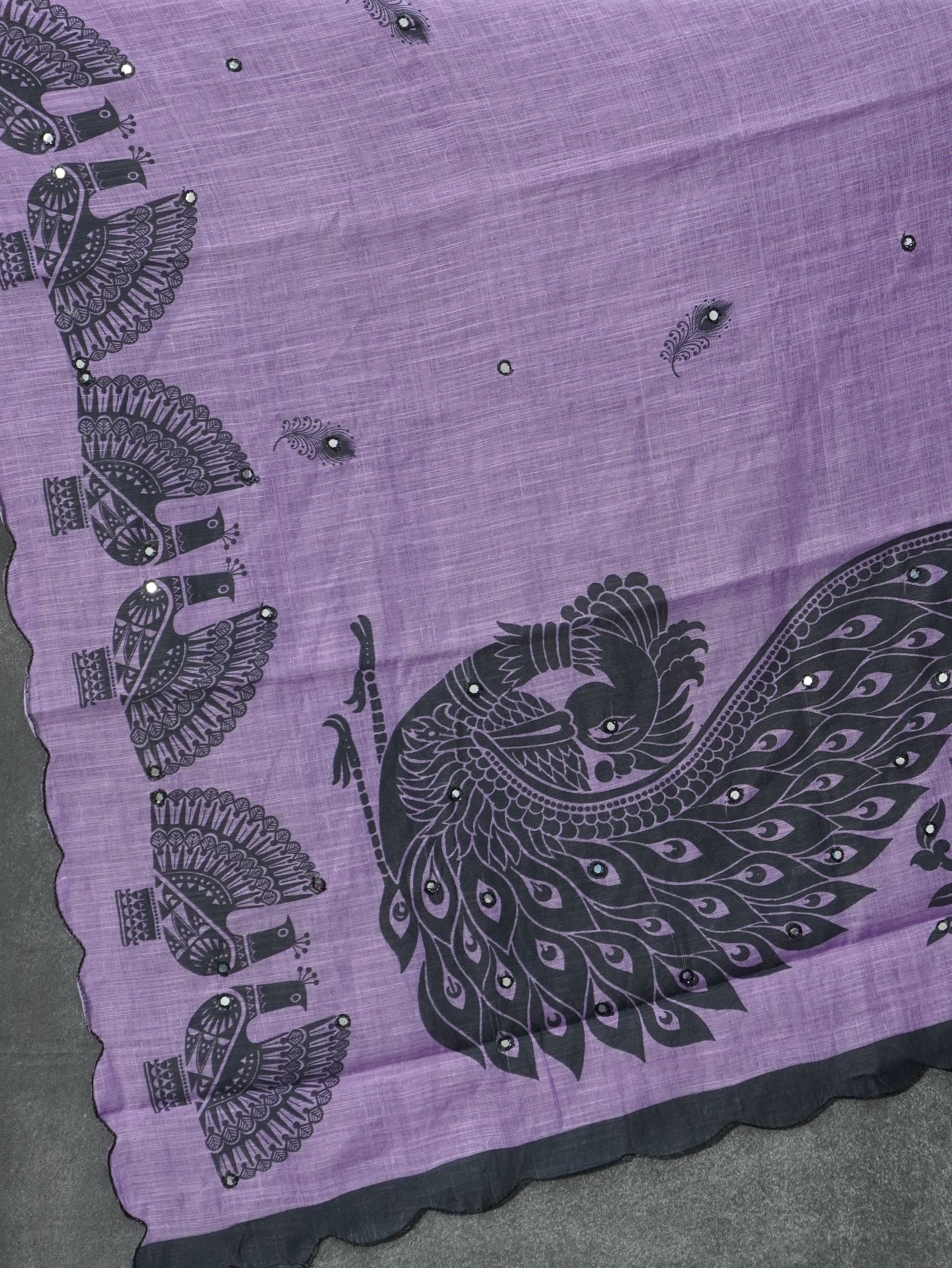 Linen Cotton Saree | TTDS3243