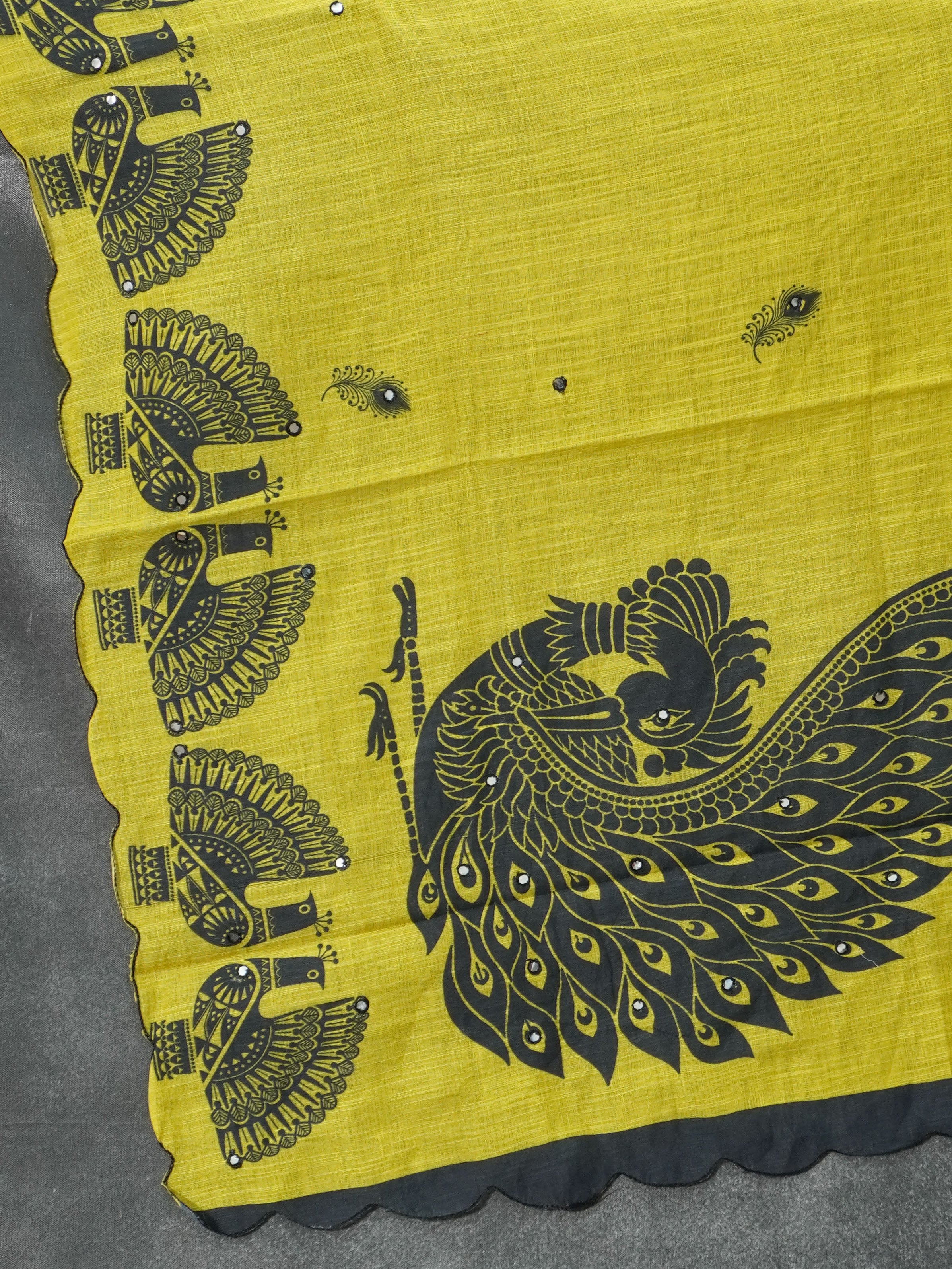 Linen Cotton Saree | TTDS3243