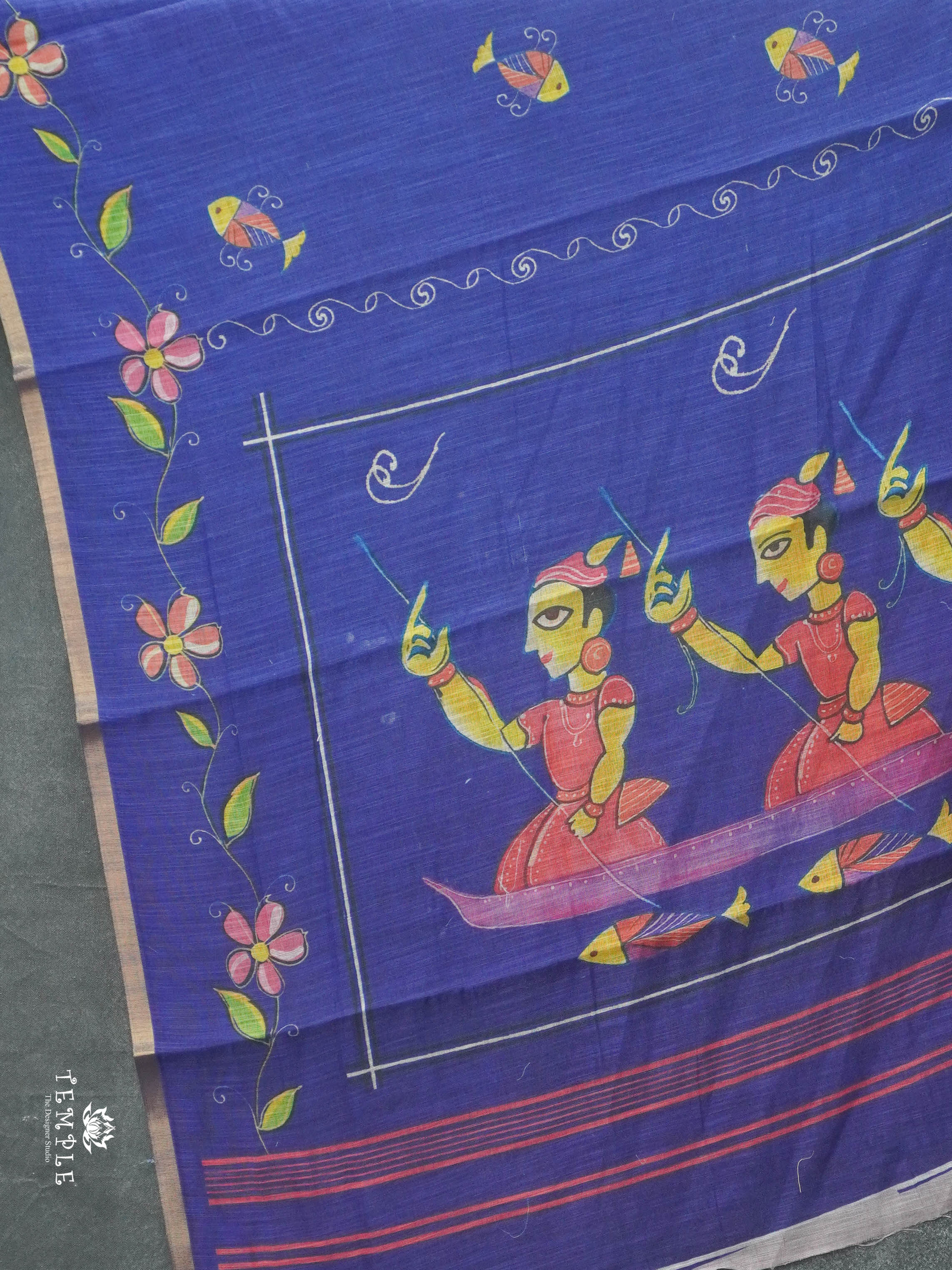 Linen cotton saree | TTDS2814