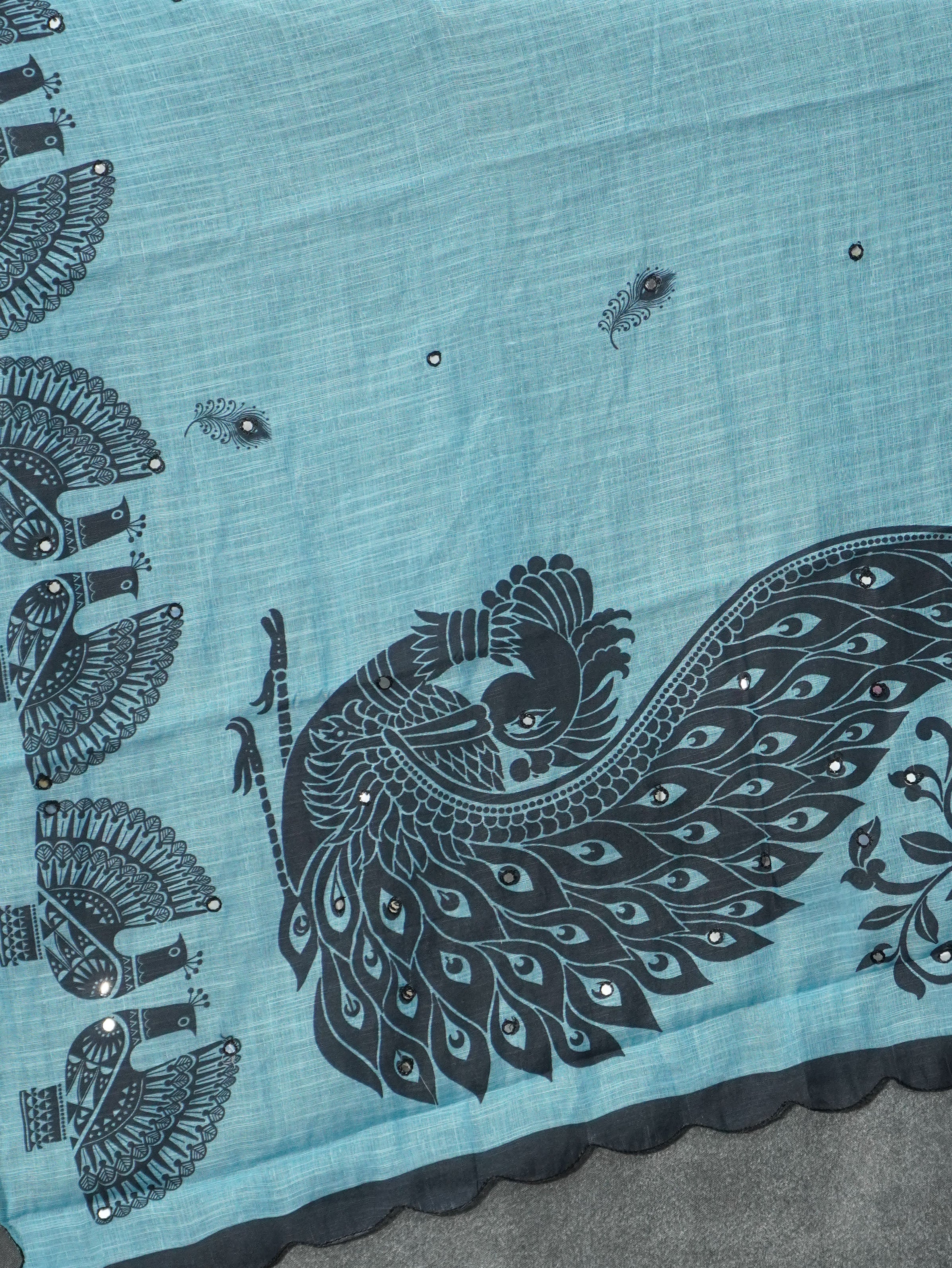 Linen Cotton Saree | TTDS3243