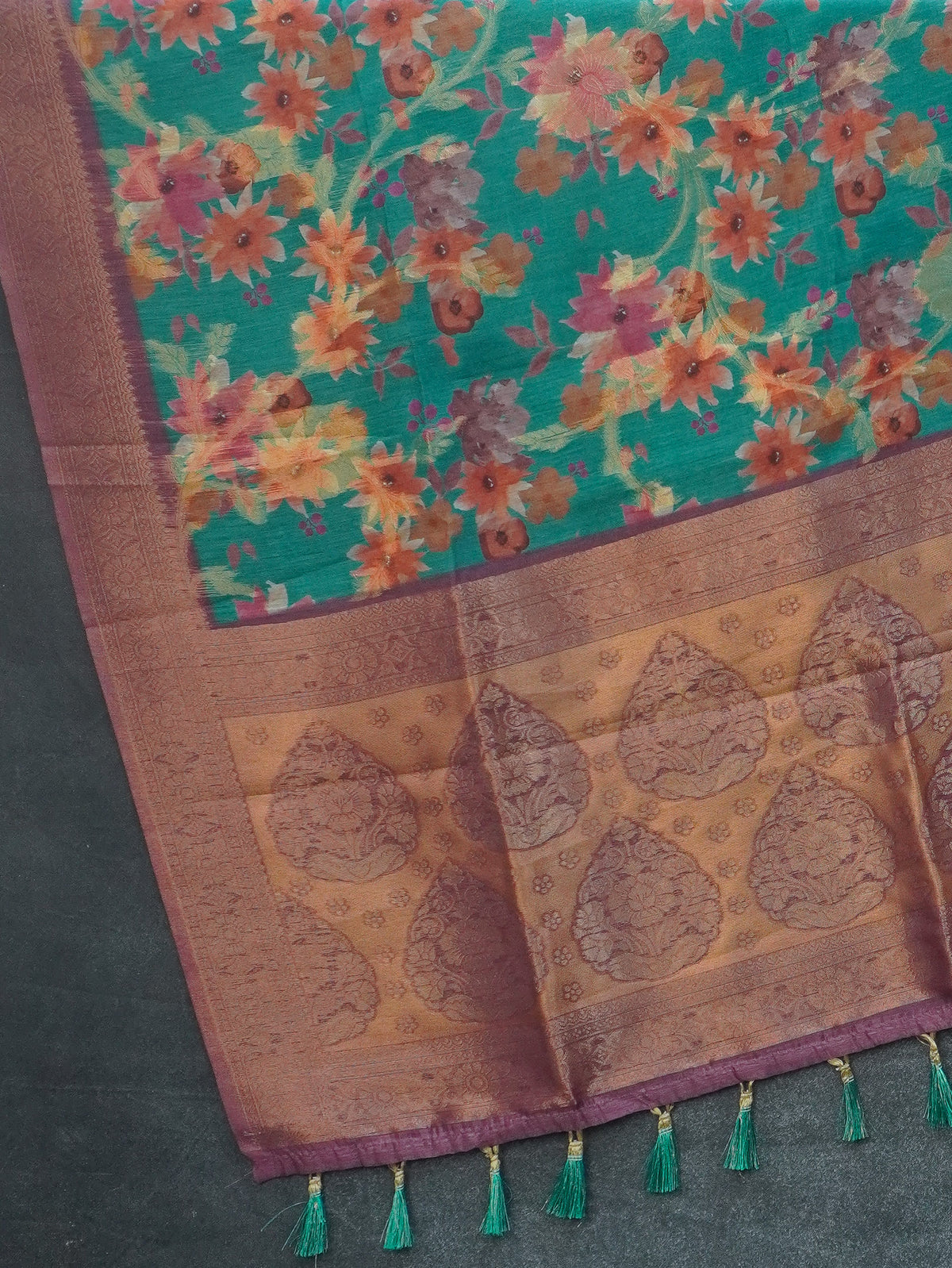 Jute Banarasi Saree | TTDS3680