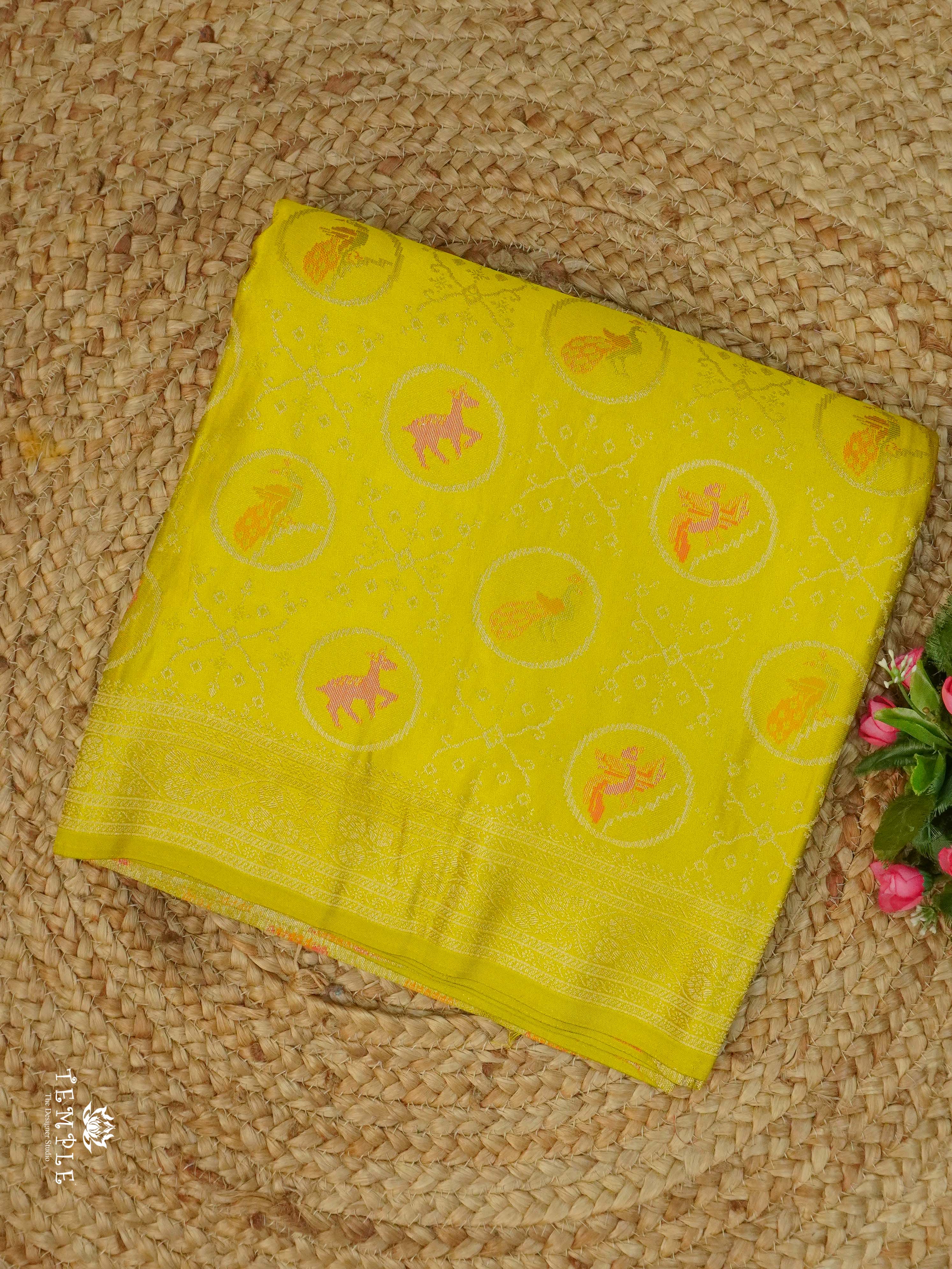 Banarasi Weaved Satin Silk Saree | TTDS2370