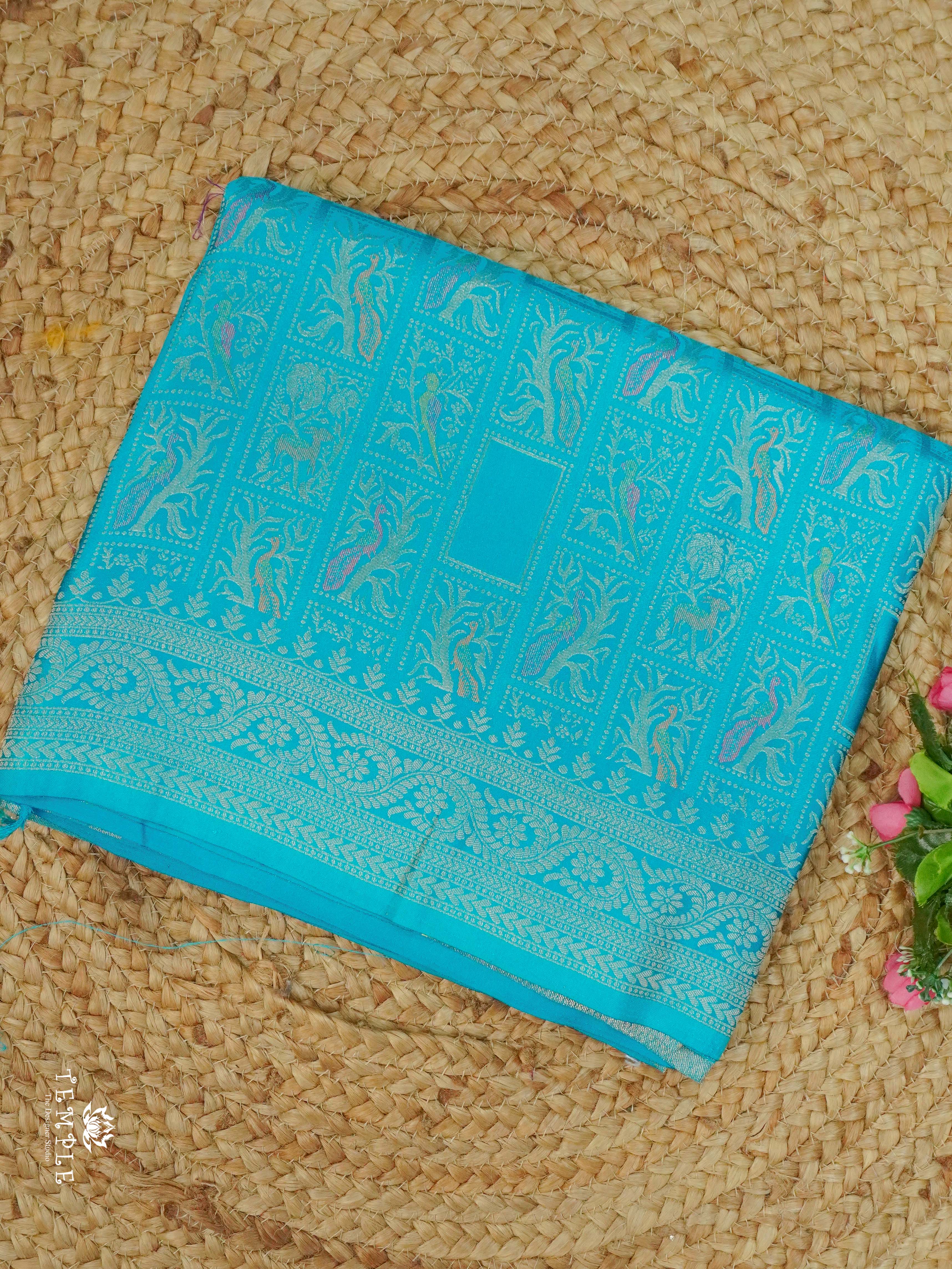 Banarasi Silk saree With Peacock Motifs | TTDS2331