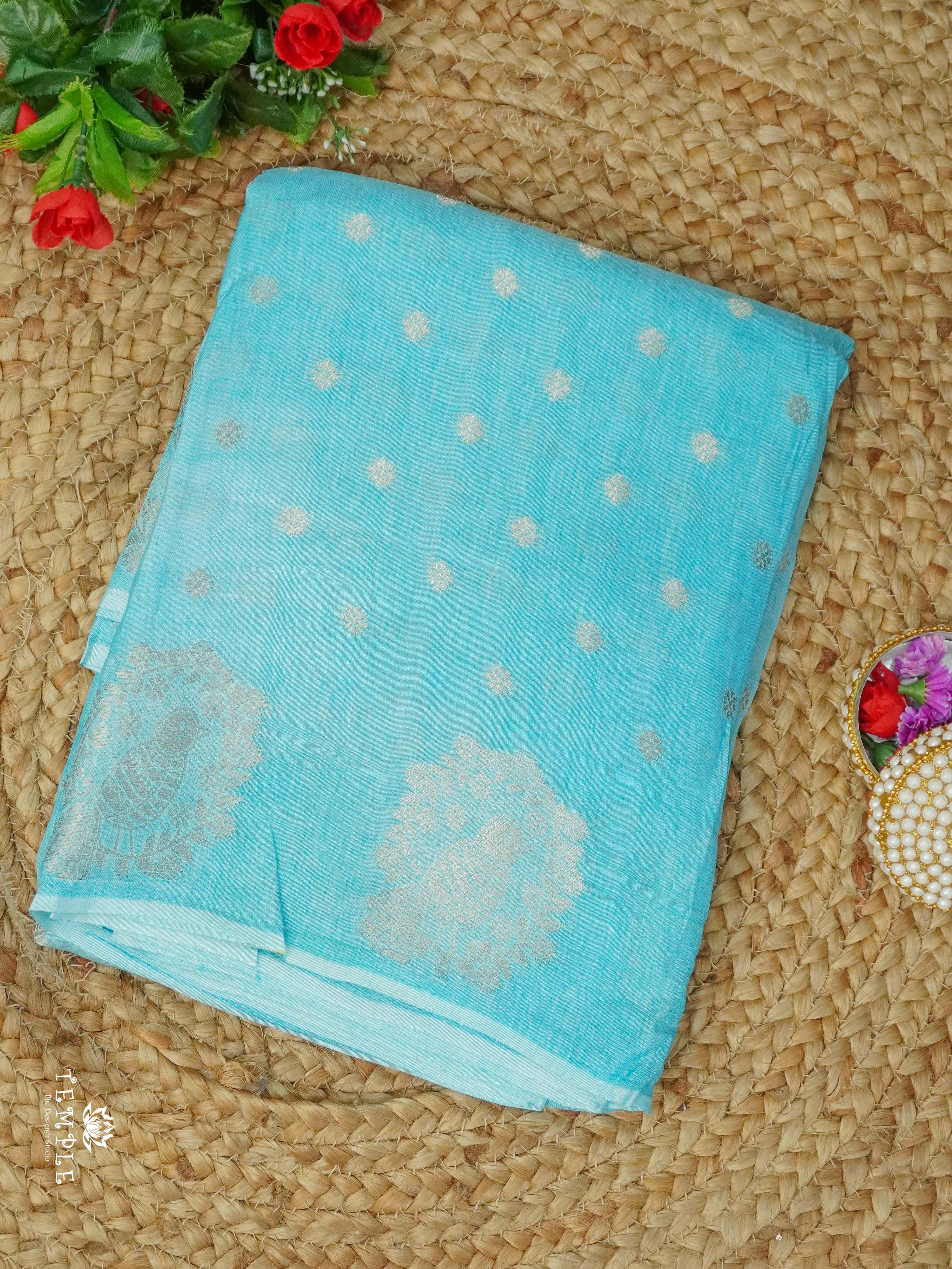 Viscose Georgette Saree with Sparrow Border| TTDS2334