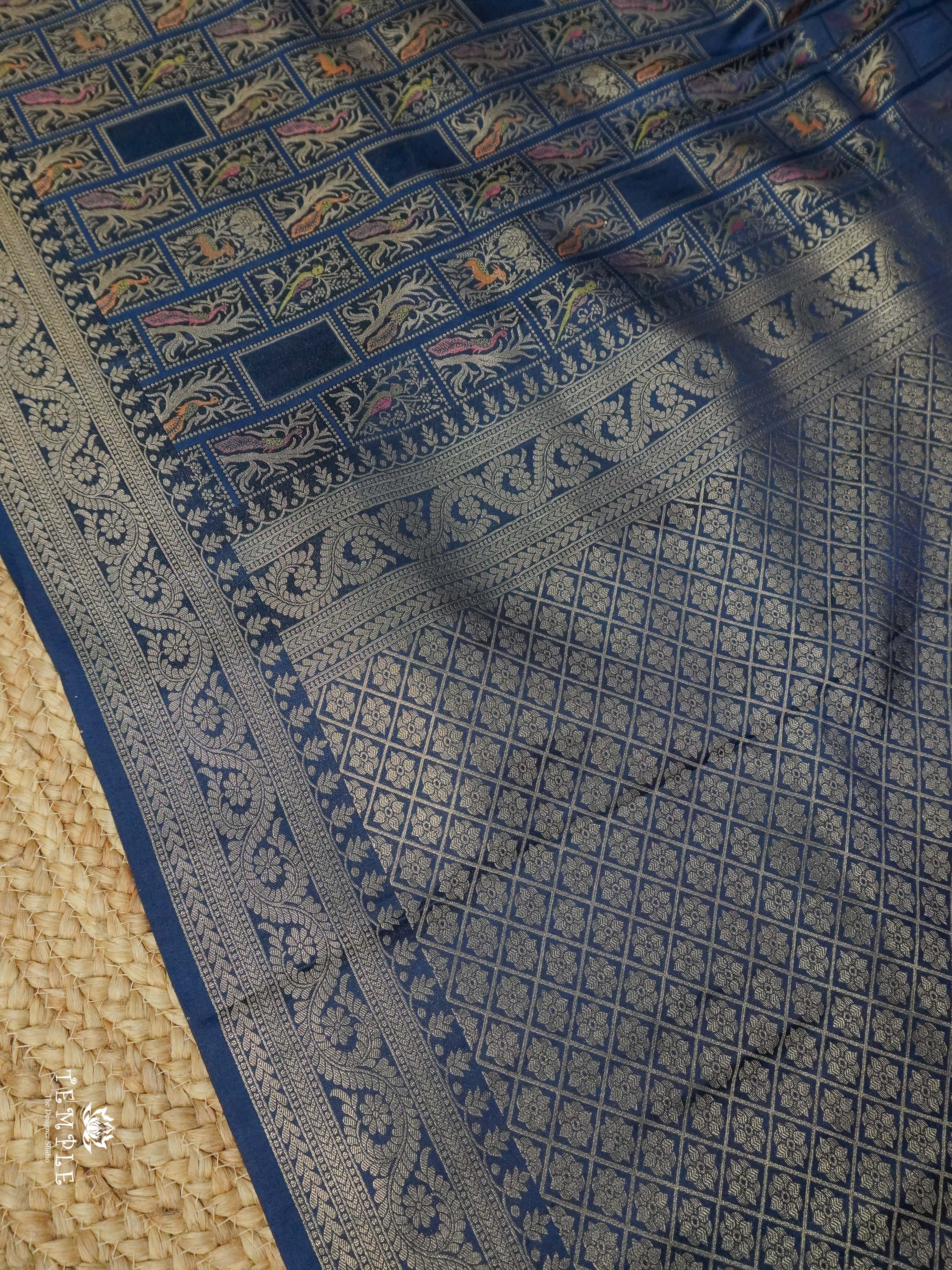 Banarasi Silk saree With Peacock Motifs | TTDS2331