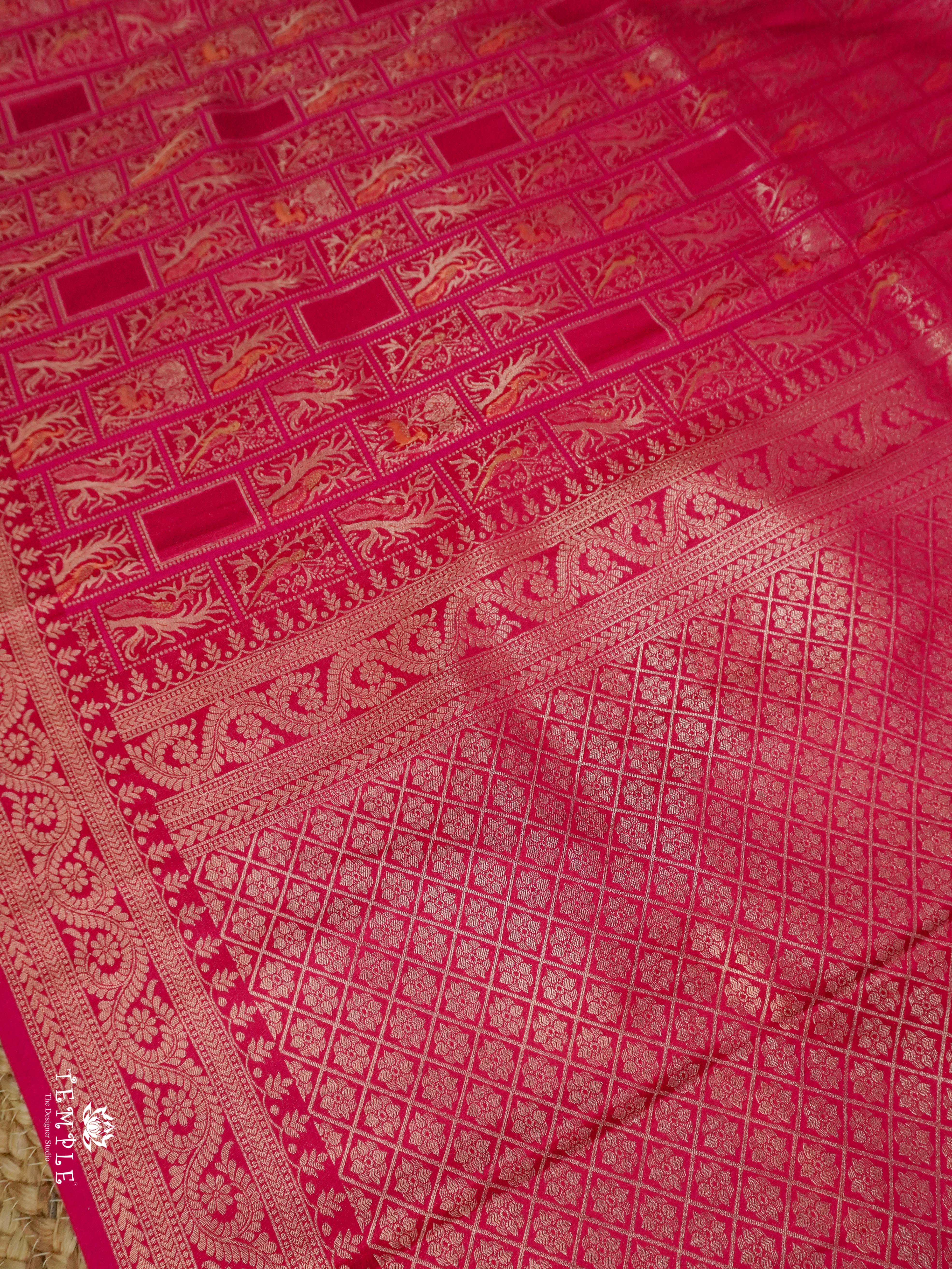 Banarasi Silk saree With Peacock Motifs | TTDS2331