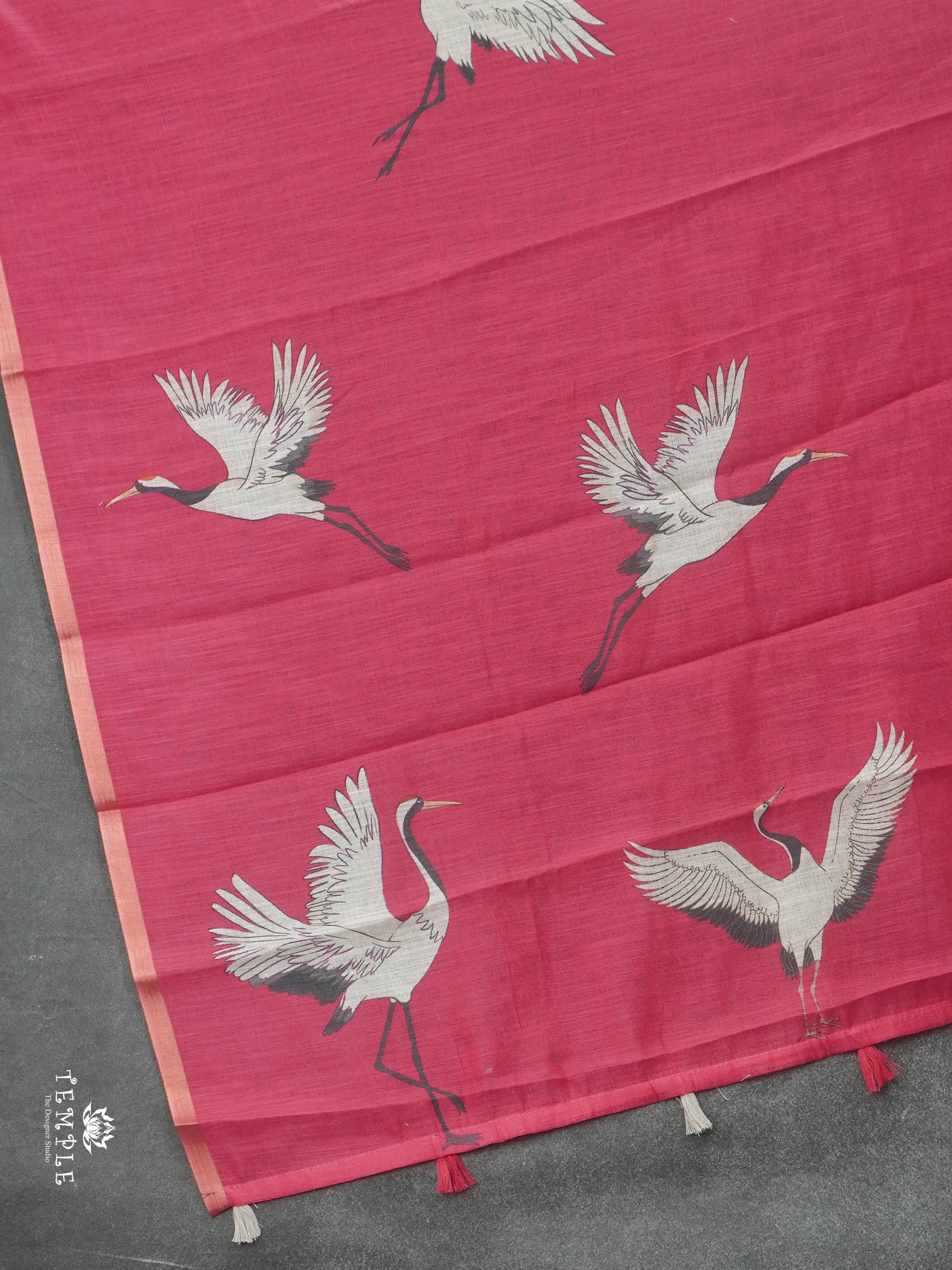 Linen Cotton Saree | TTDS2834