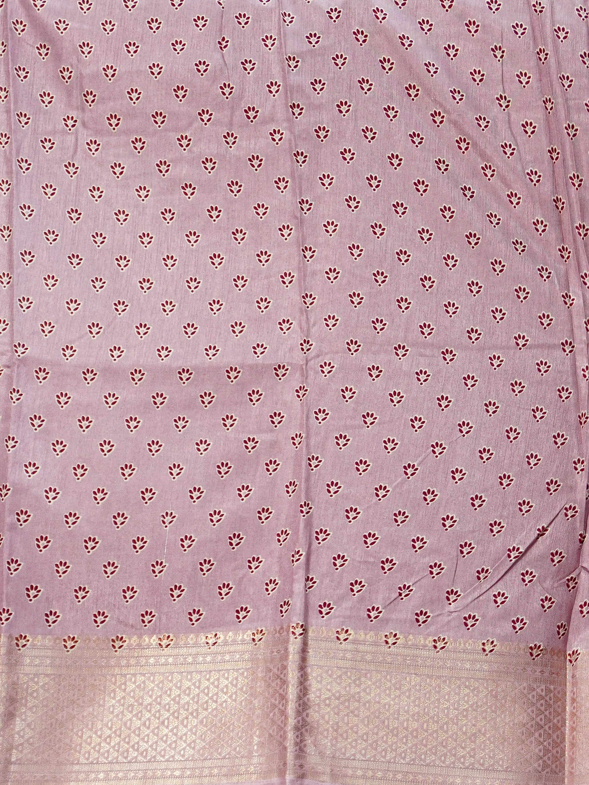Printed Dola Silk Saree | TTDS3244