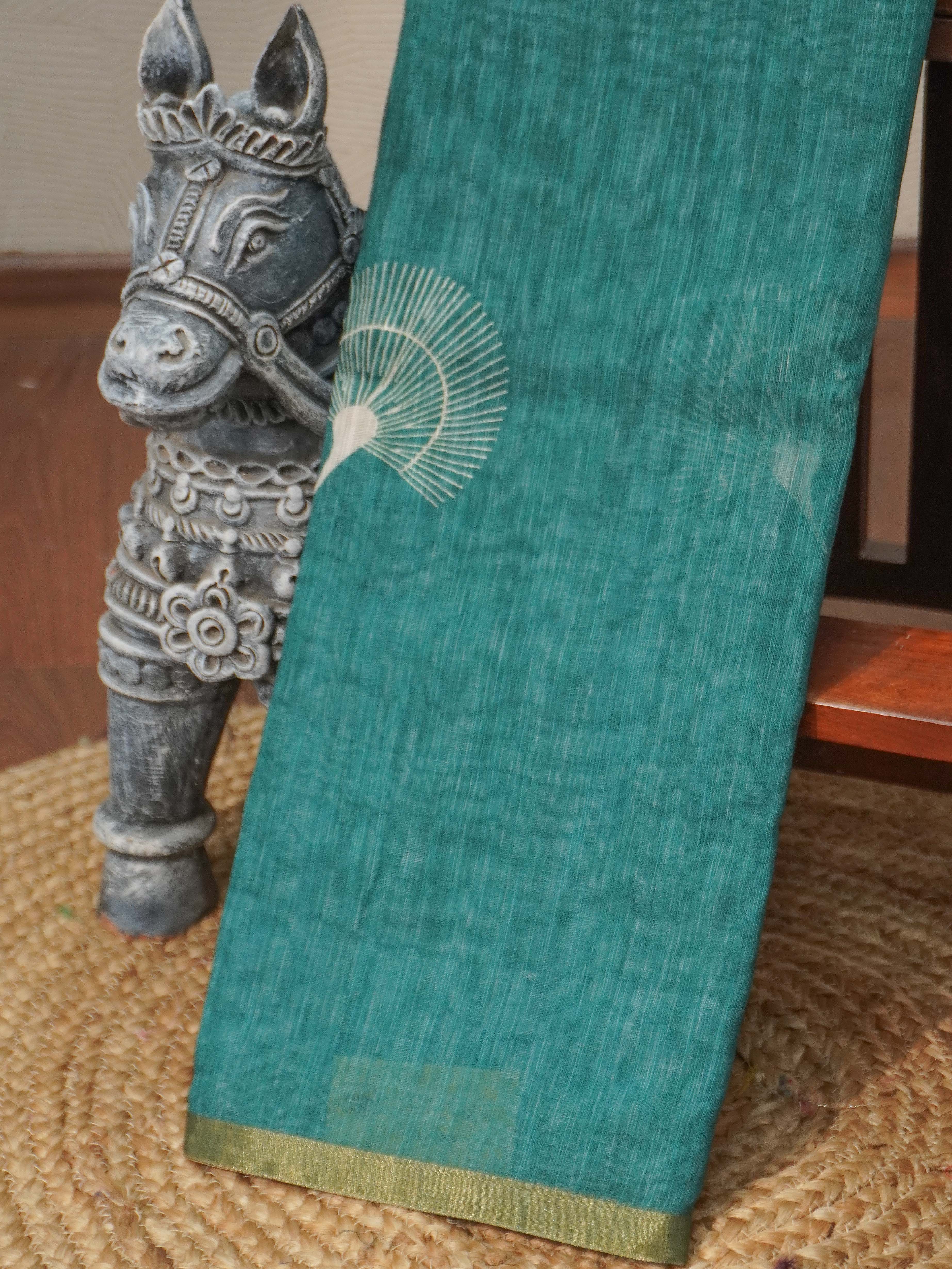 Linen Cotton Saree | TTDS3257