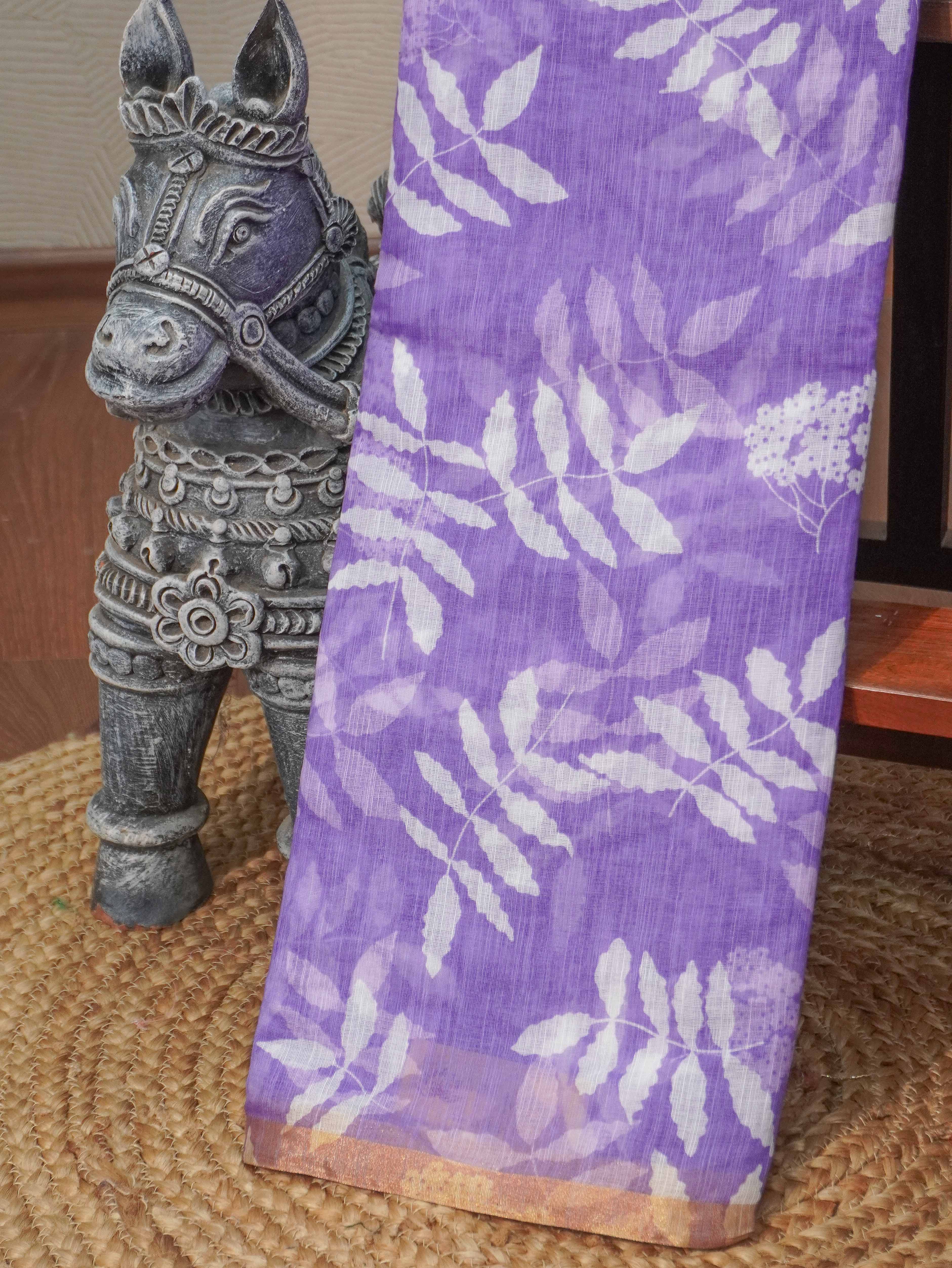 Linen Cotton Saree | TTDS3275