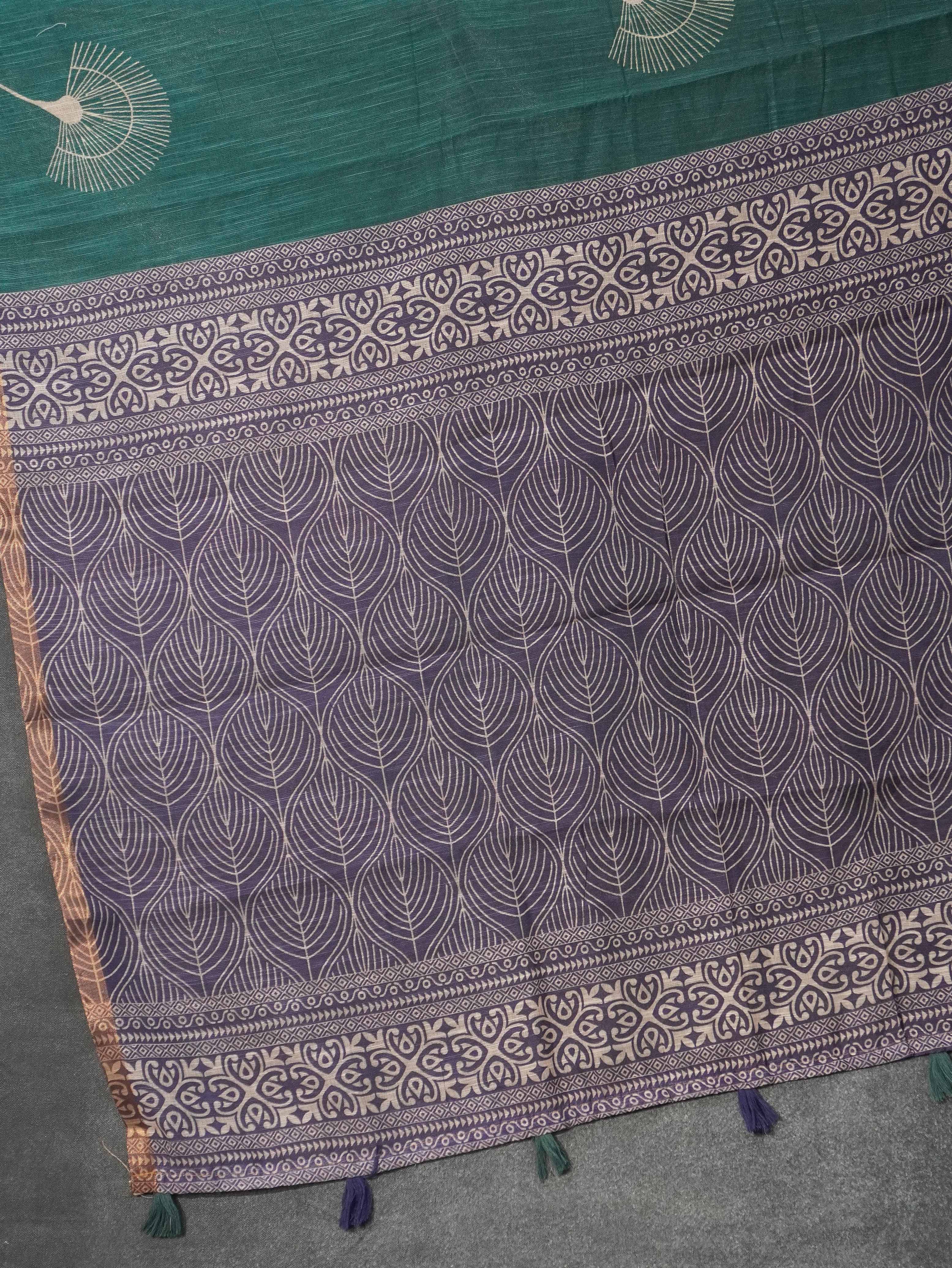 Linen Cotton Saree | TTDS3257