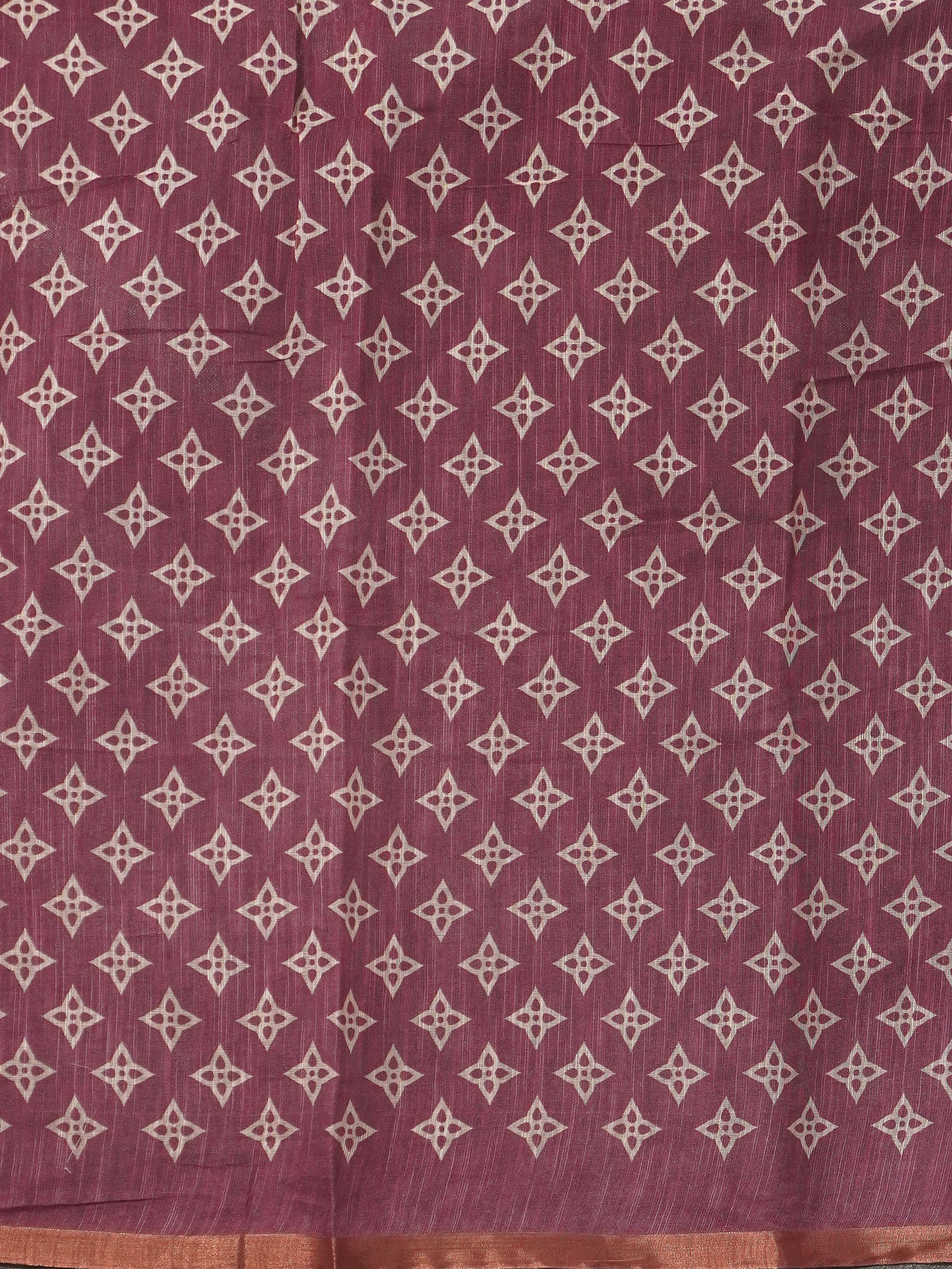 Linen Cotton Saree | TTDS3257