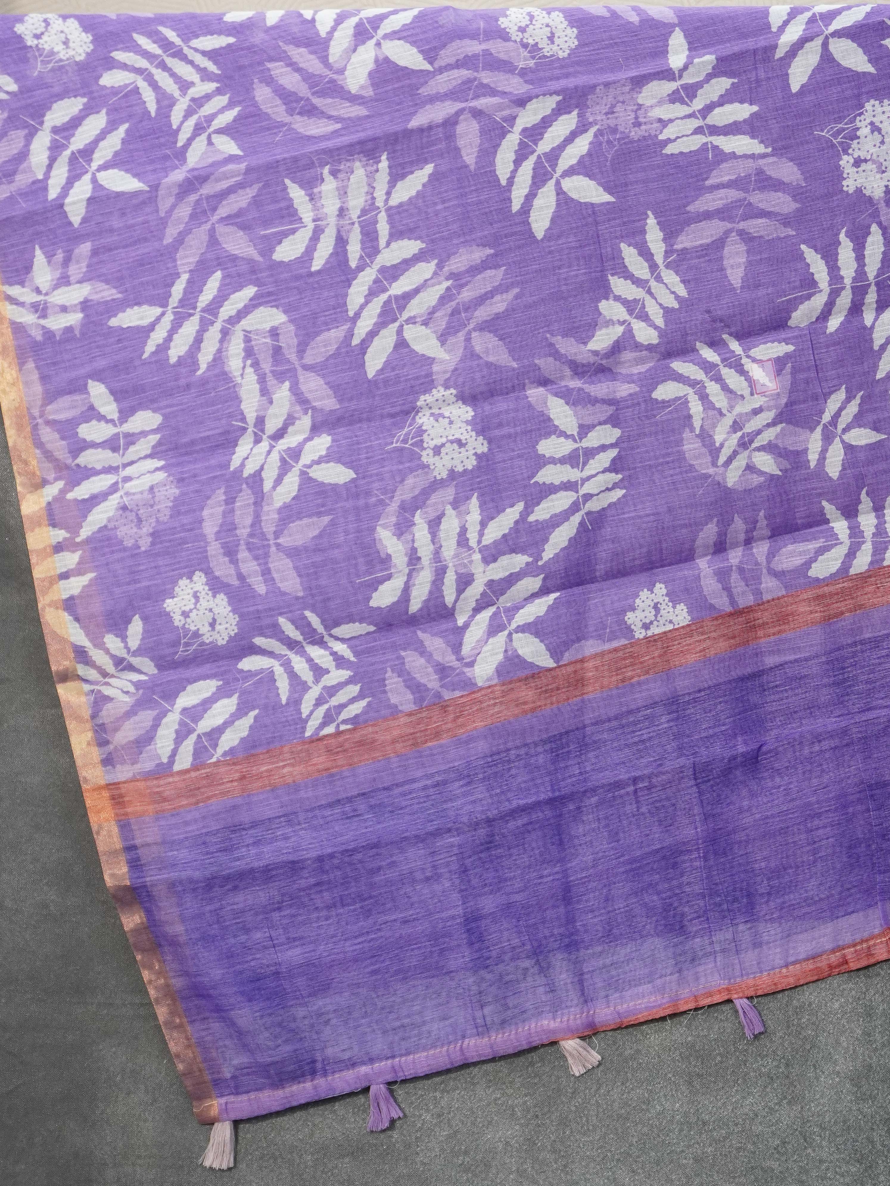 Linen Cotton Saree | TTDS3275