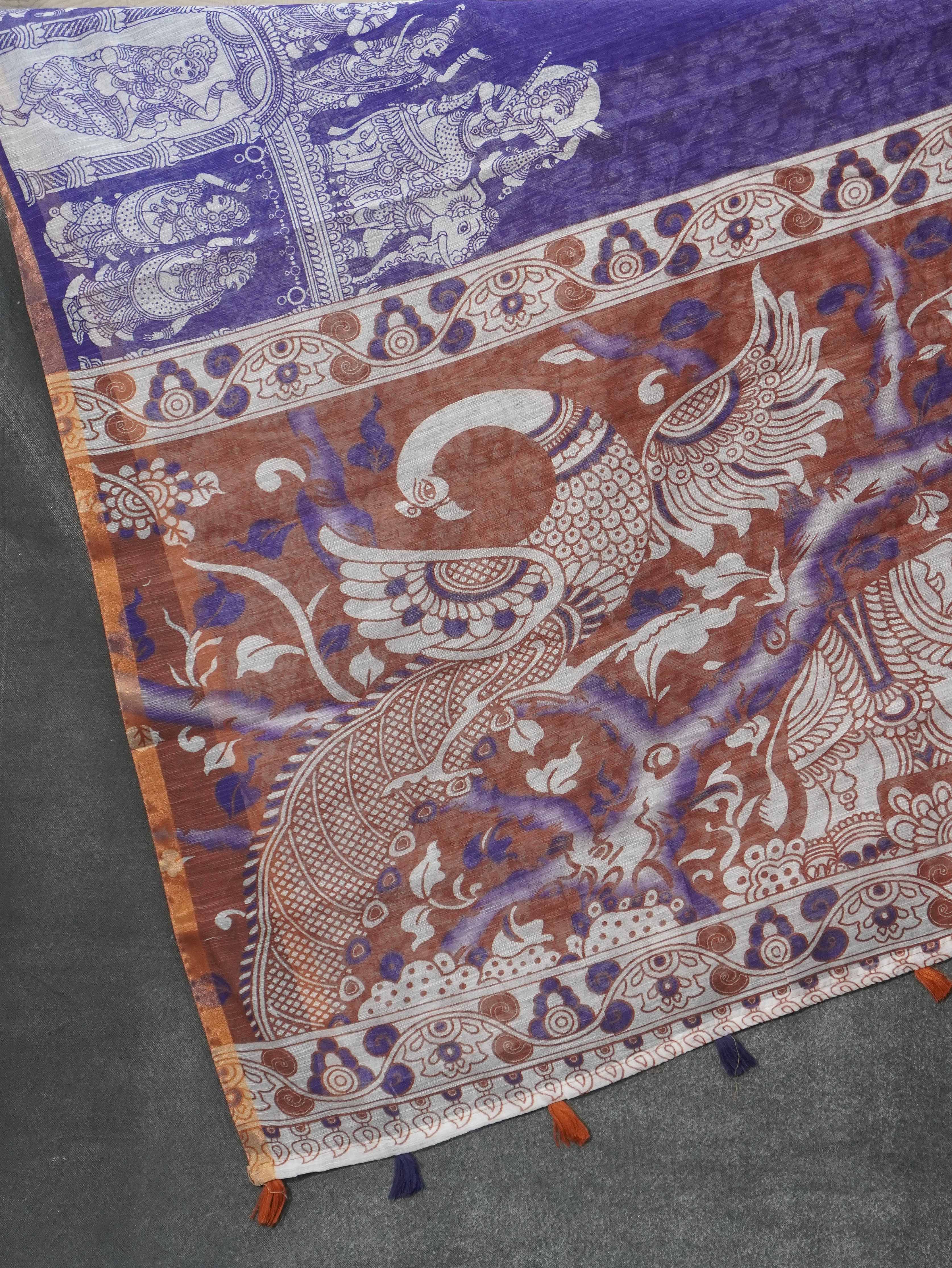 Linen Cotton Saree | TTDS3276