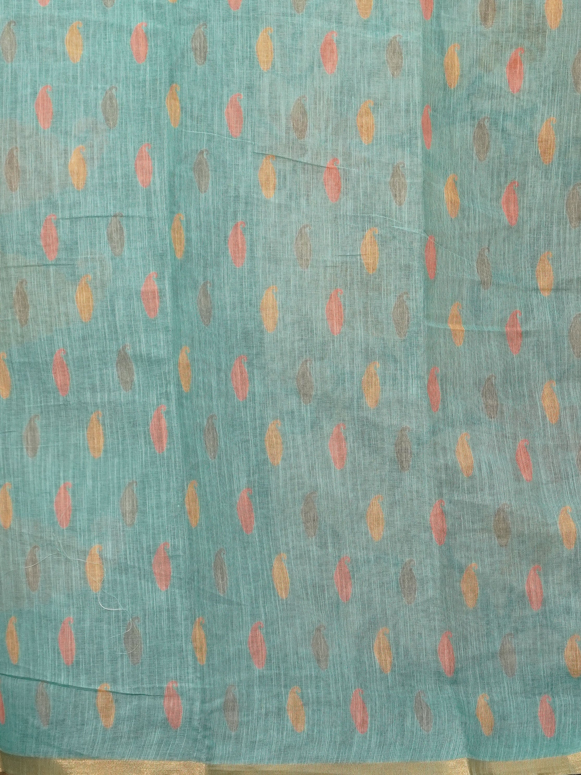 Linen Cotton Saree | TTDS3273