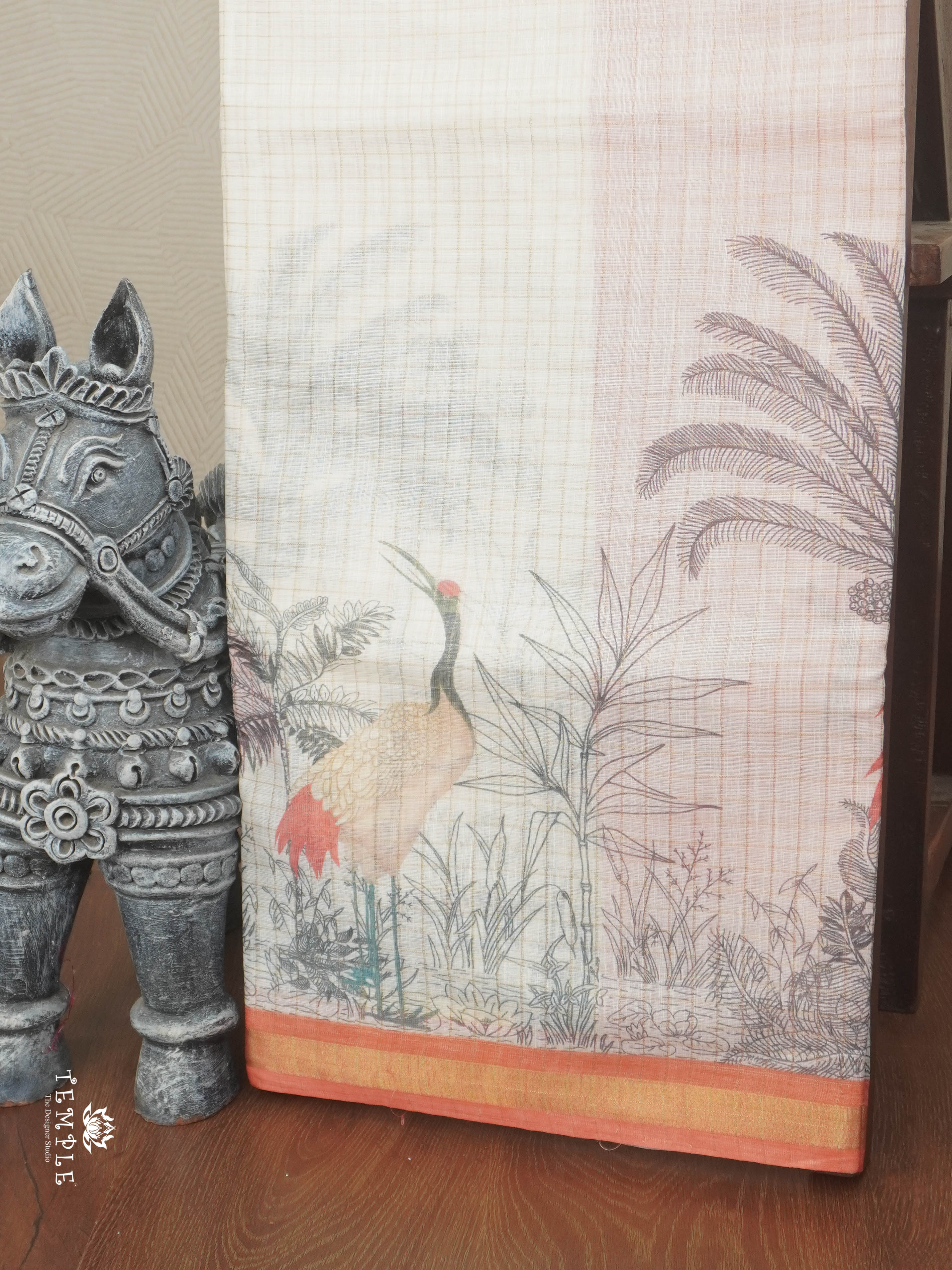 Linen Cotton Saree | TTDS2842