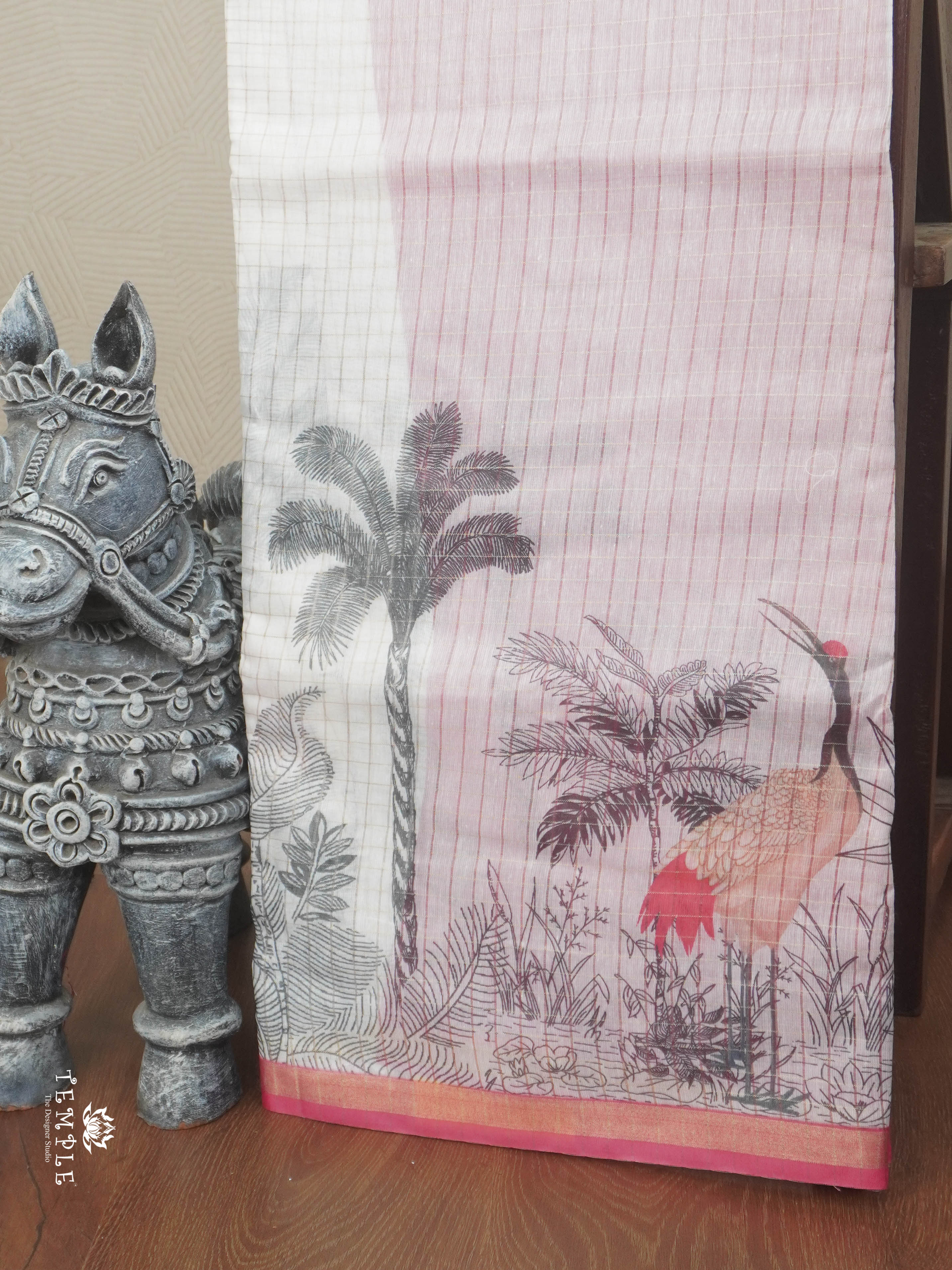 Linen Cotton Saree | TTDS2842