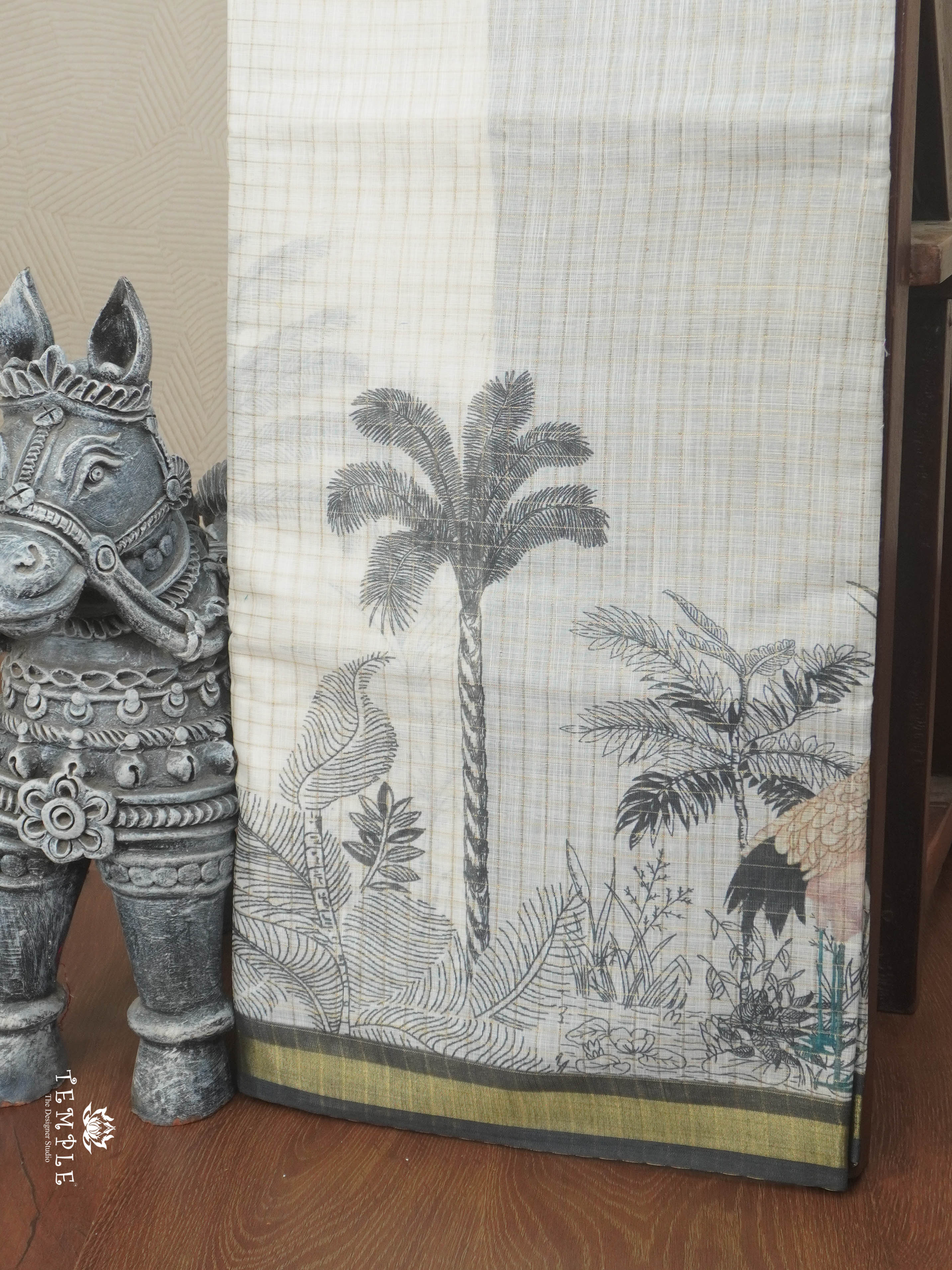 Linen Cotton Saree | TTDS2842