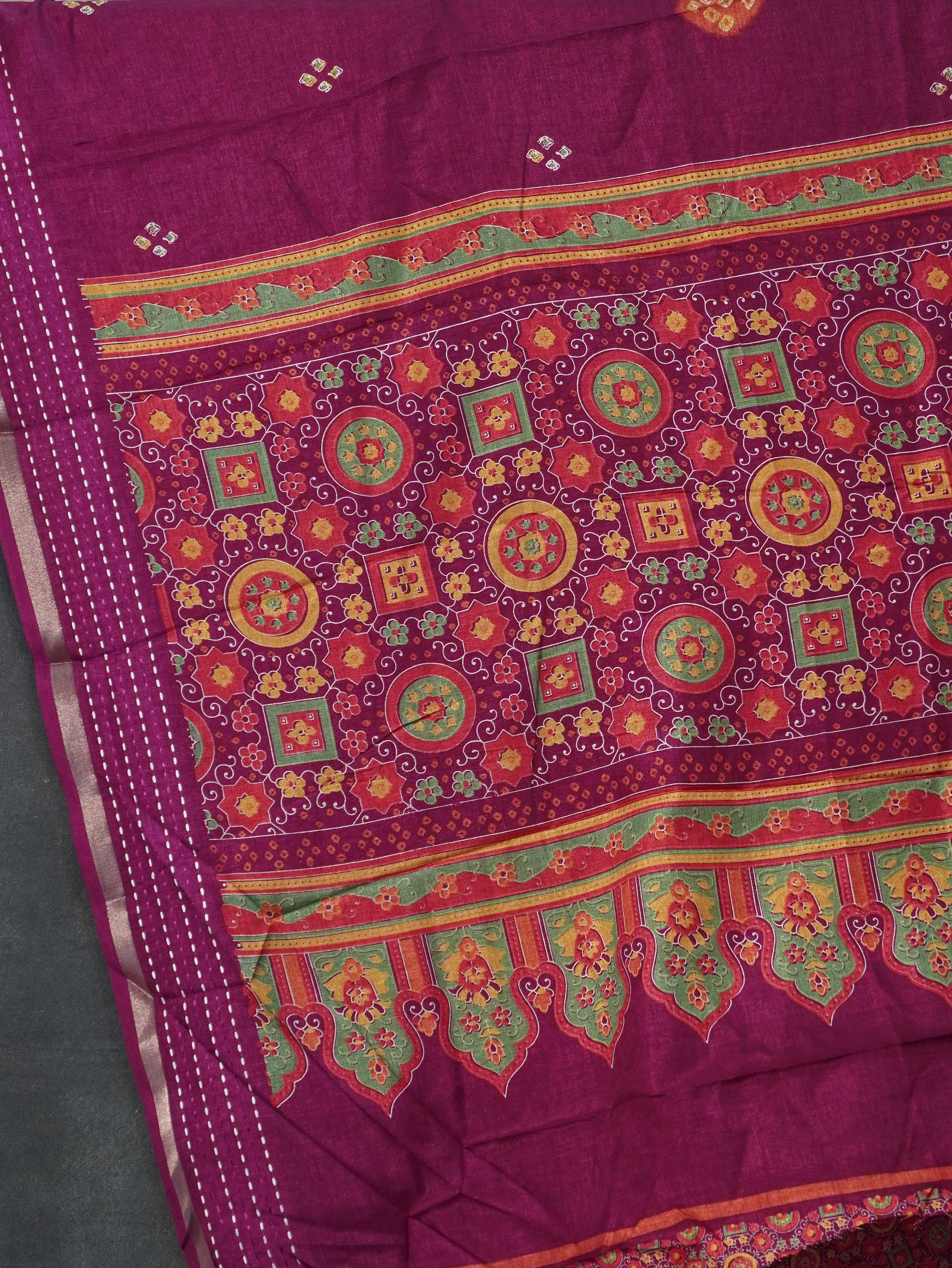 Printed Dola Saree | TTDS3274