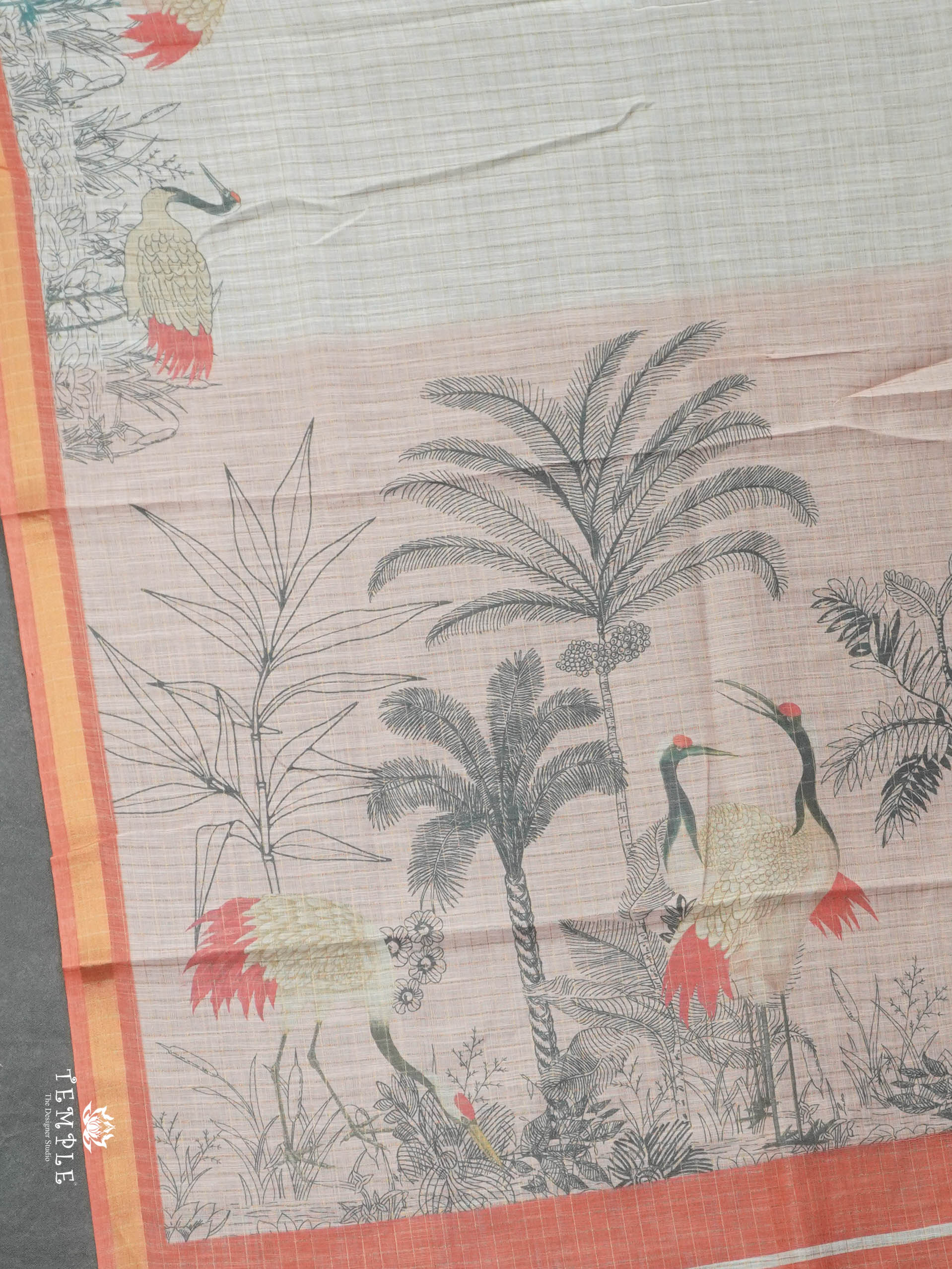 Linen Cotton Saree | TTDS2842