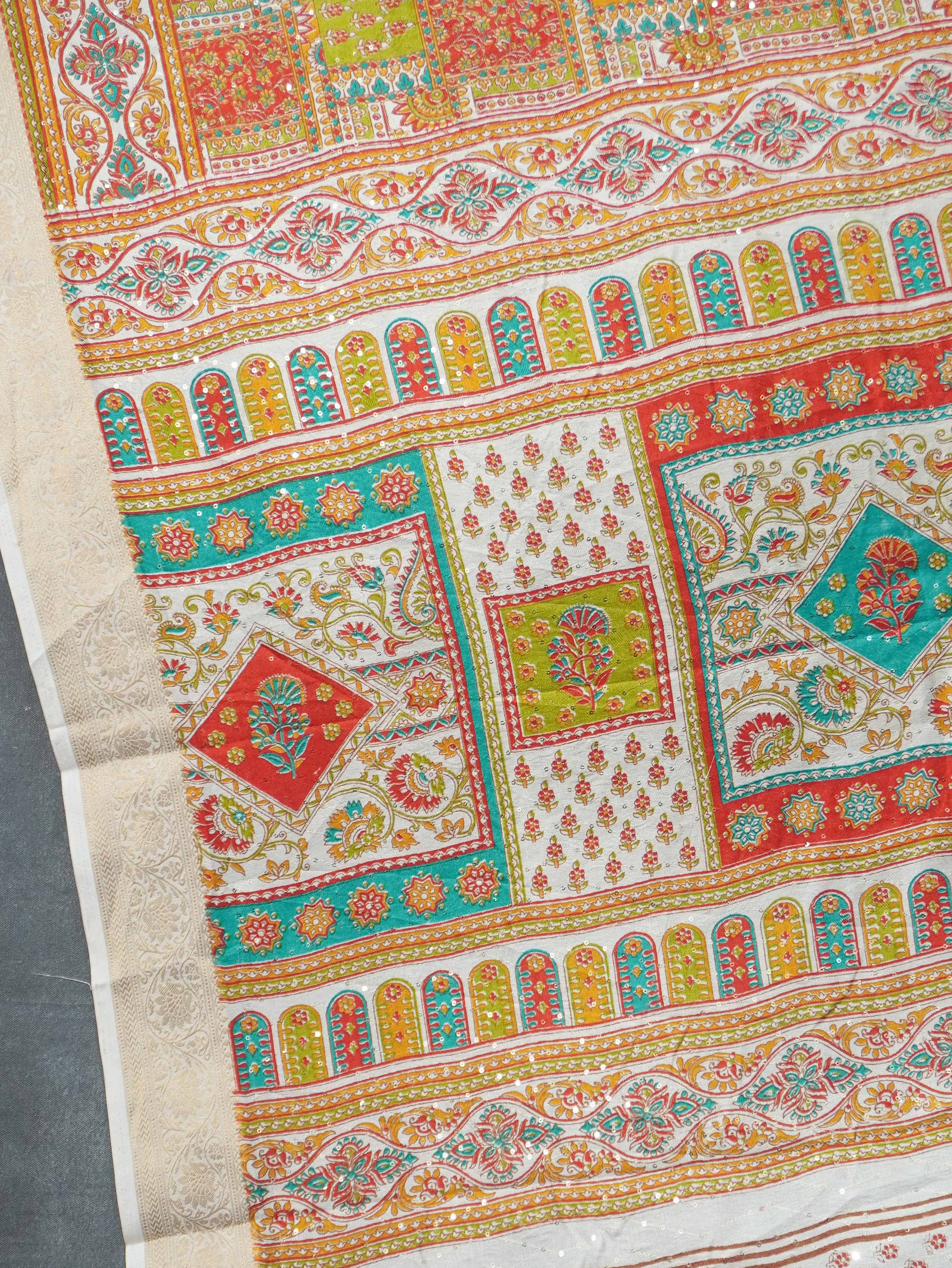 Printed Georgette Saree | TTDS3258