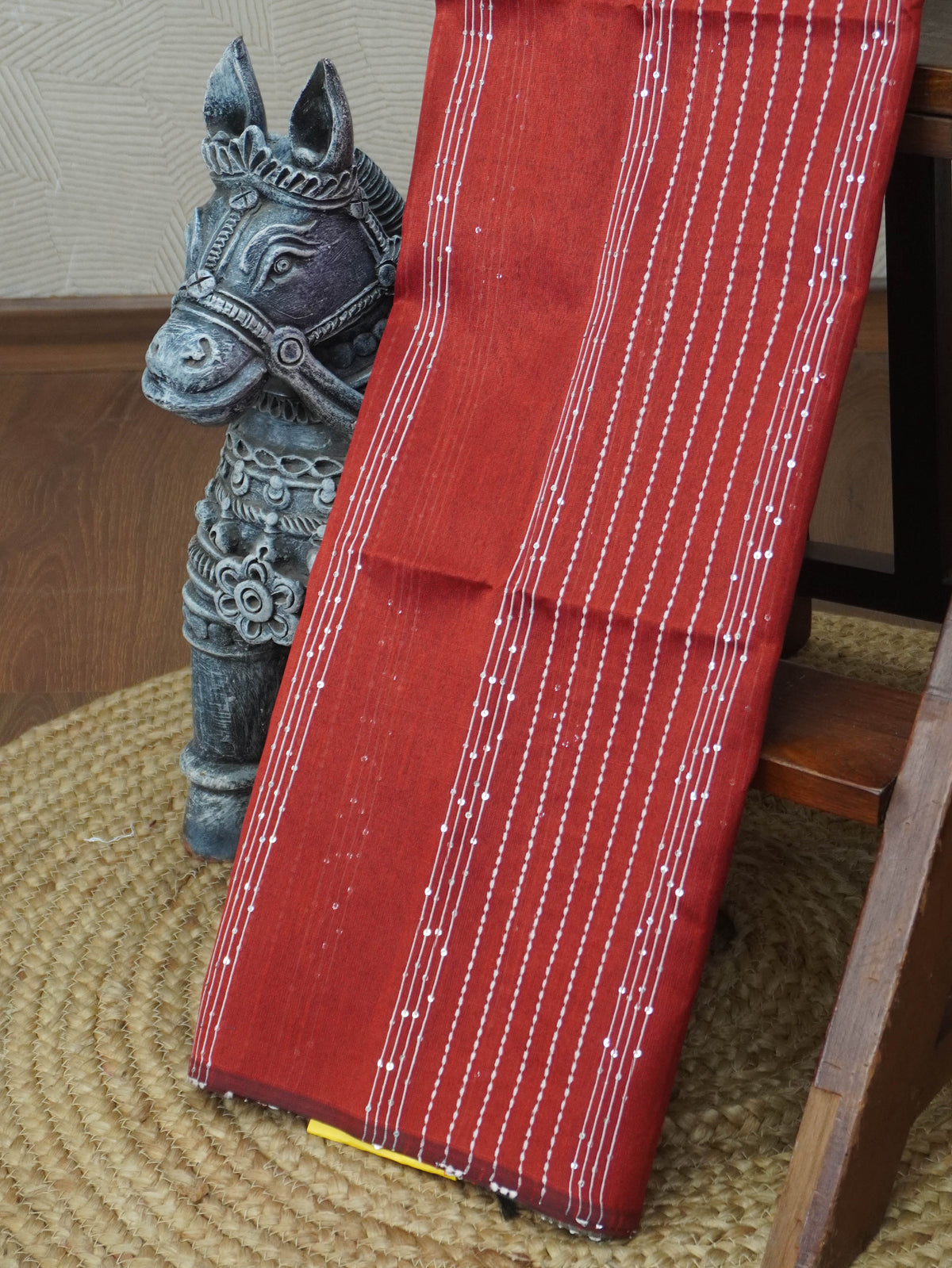 Raw Silk Saree with sequins Work | TTDS2100