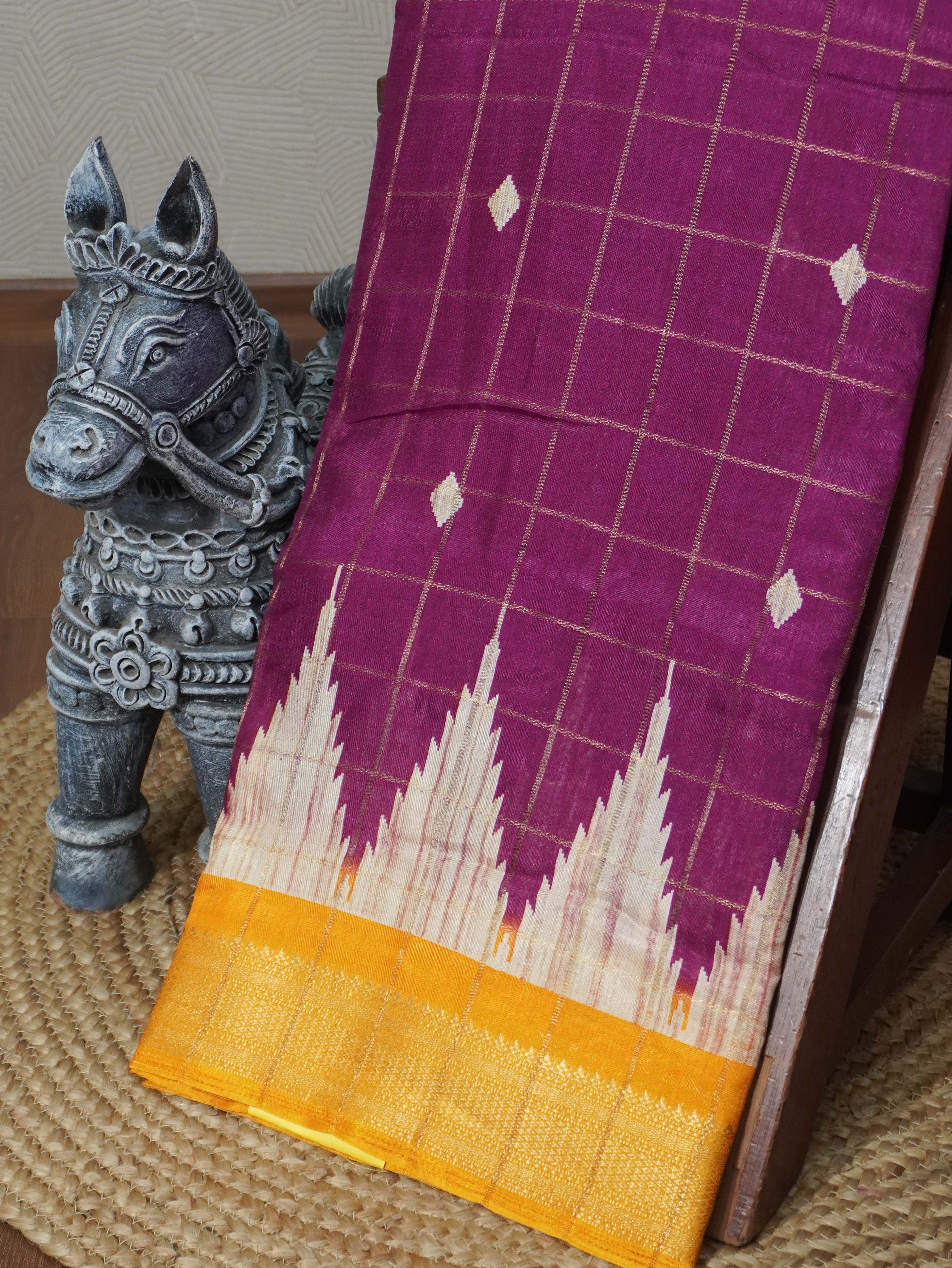 Linen Cotton Saree | TTDS3307
