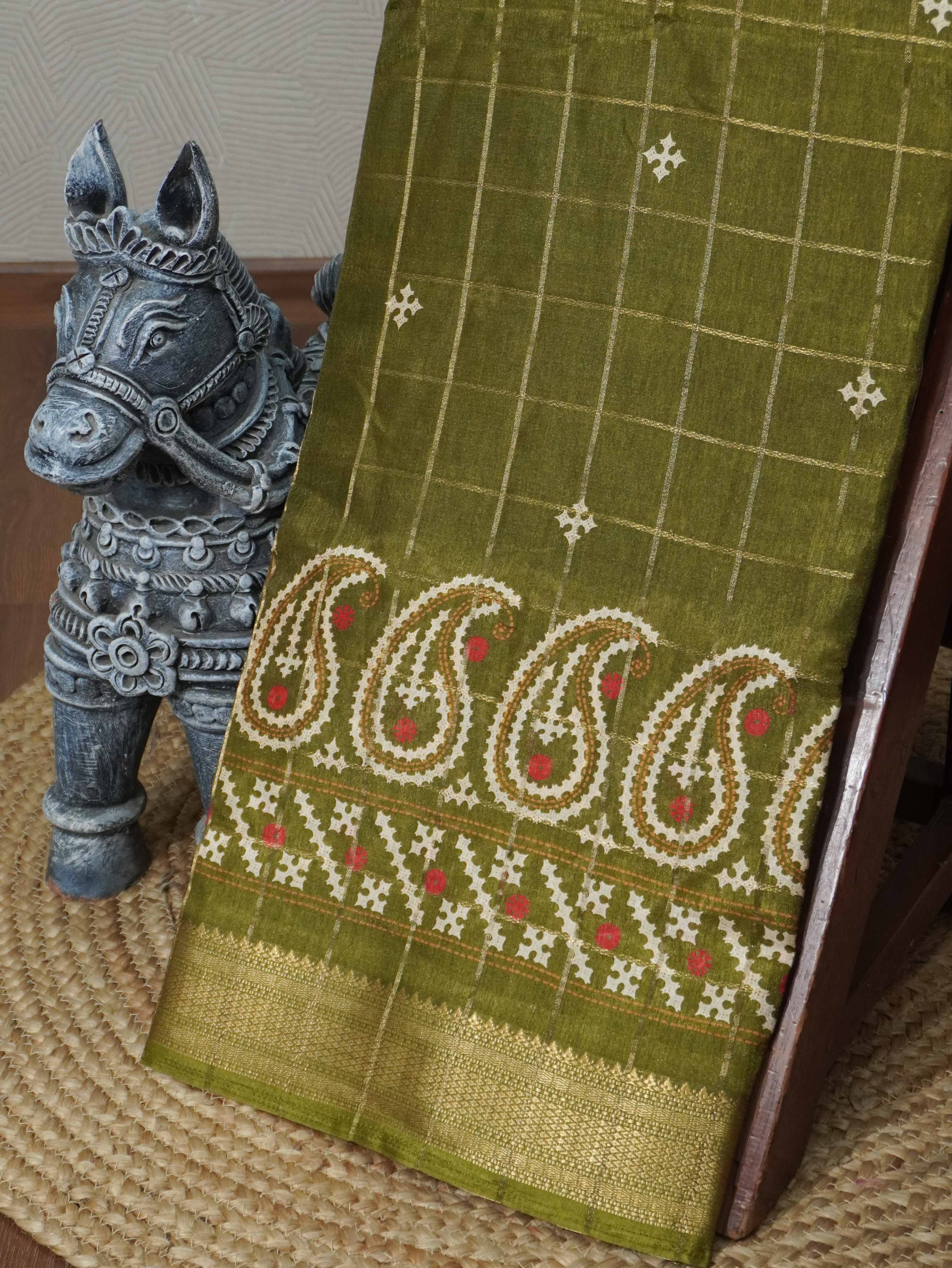 Printed Dola Saree | TTDS3326