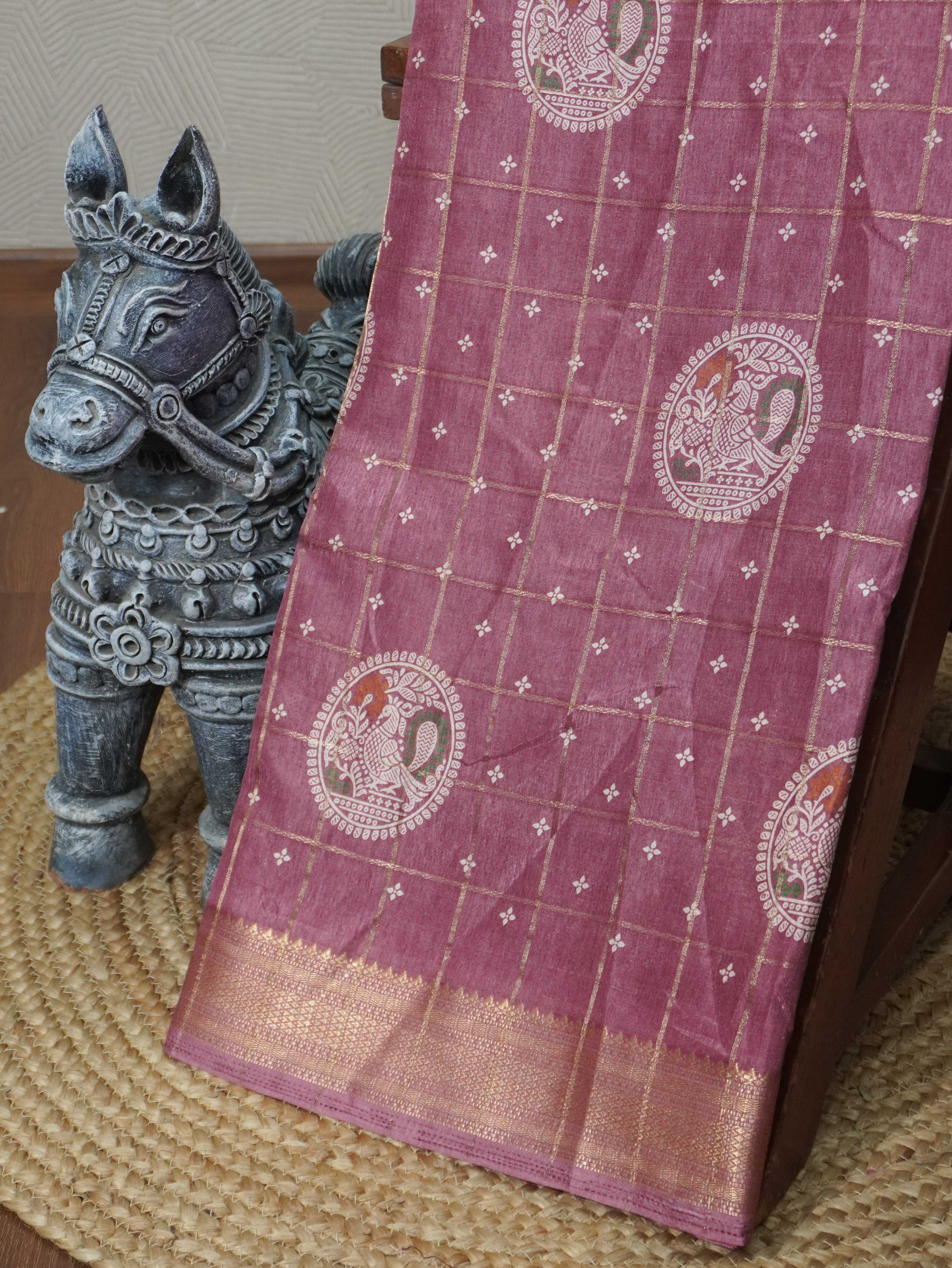 Printed Dola Saree | TTDS3301