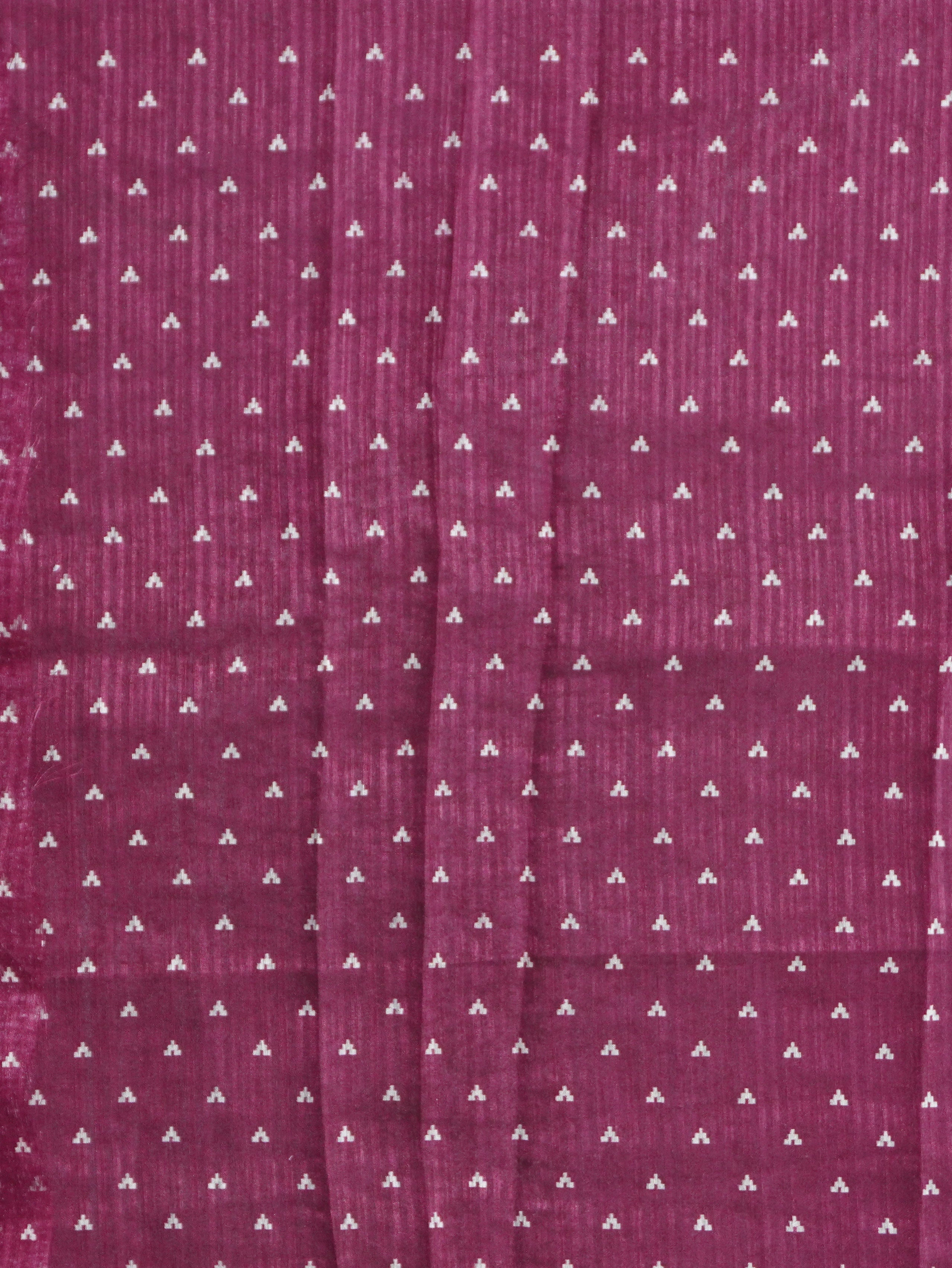 Jute Linen Silk Saree | TTDS3289