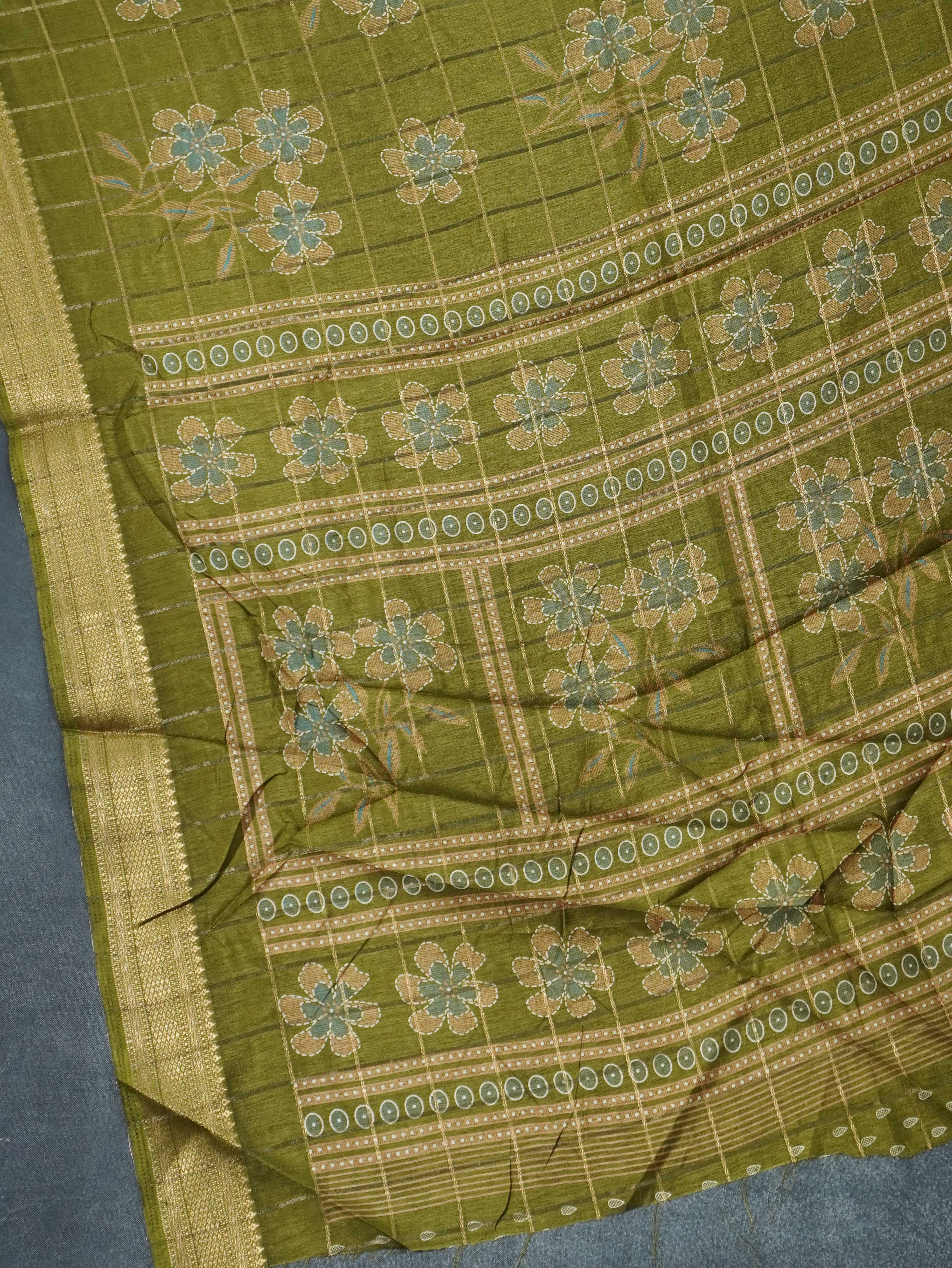 Linen Cotton Saree | TTDS3308