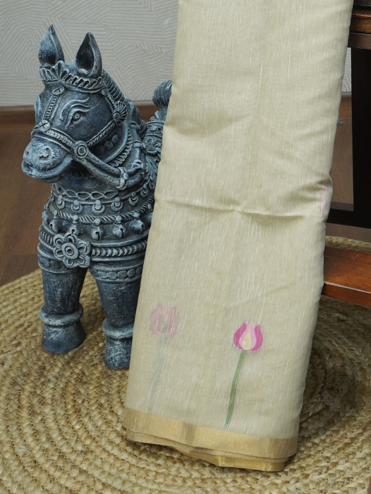 Linen Cotton Saree | TTDS3686