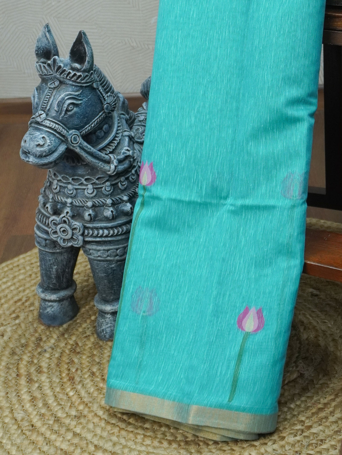Linen Cotton Saree | TTDS3686
