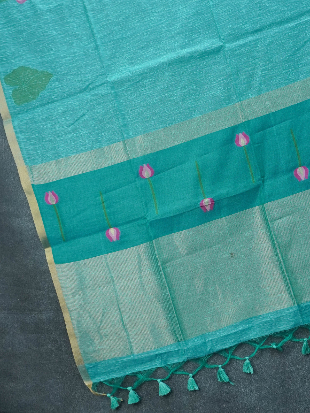Linen Cotton Saree | TTDS3686